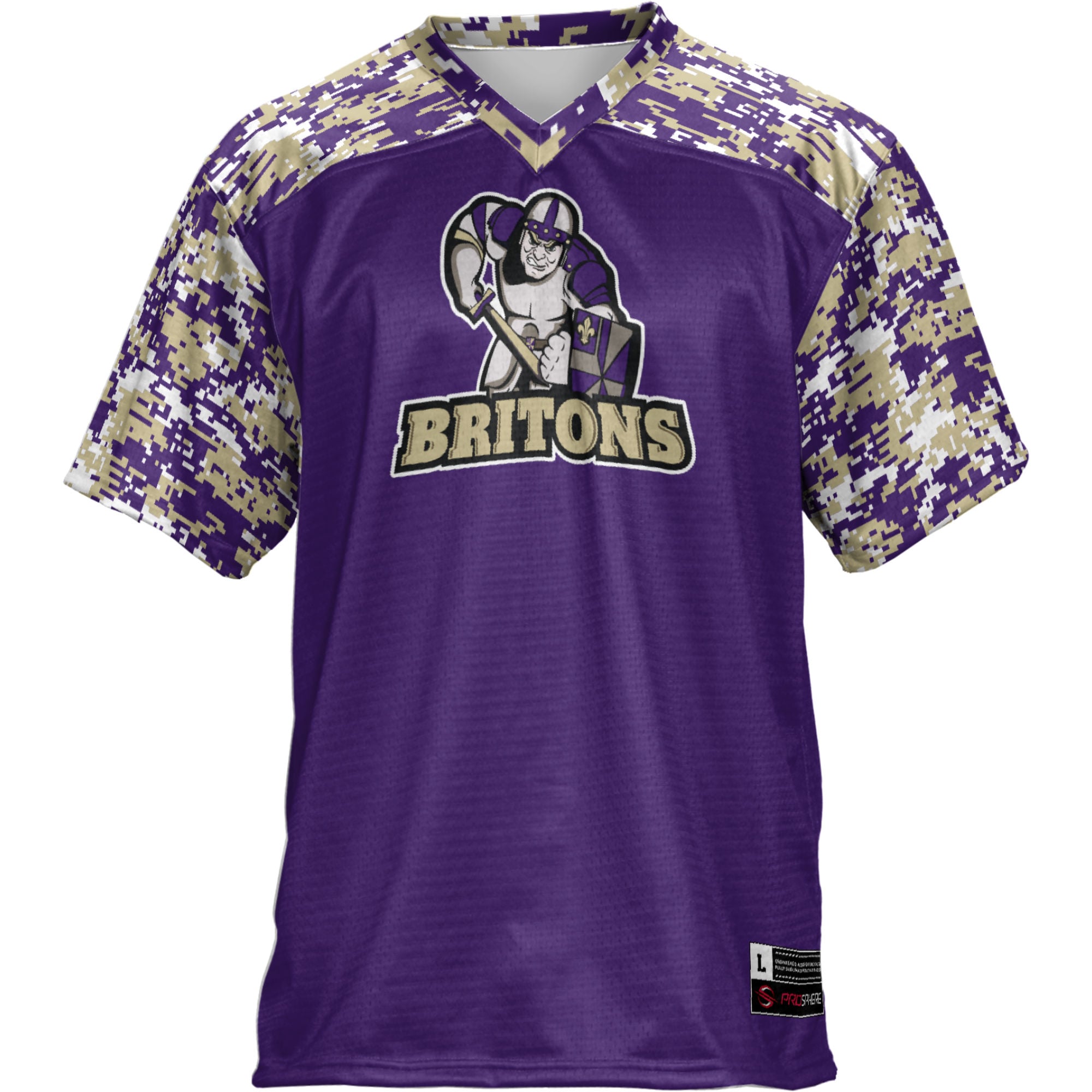 Albion Britons Football Jersey Purple - front view