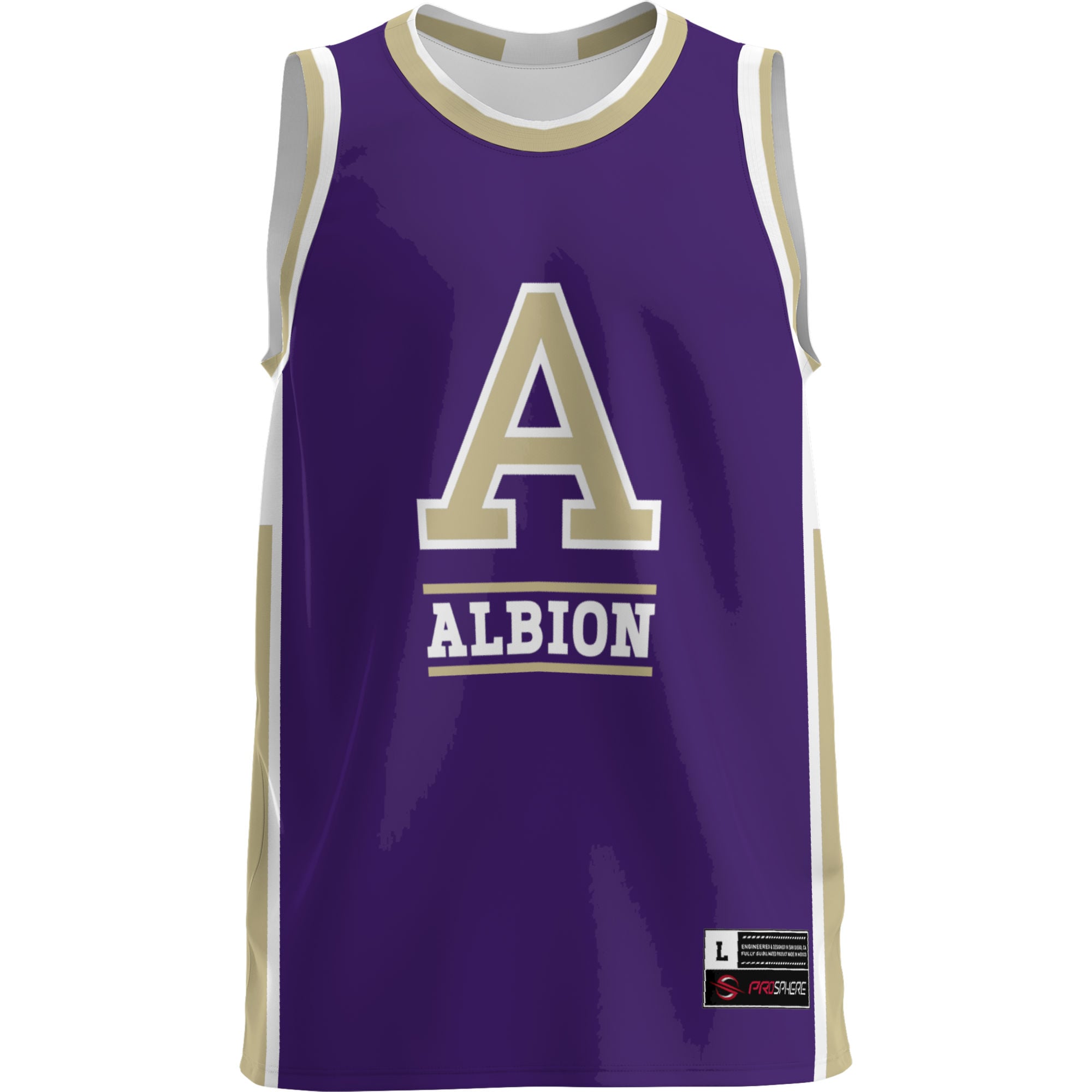 Albion Britons Lightweight Basketball Jersey Purple - front view