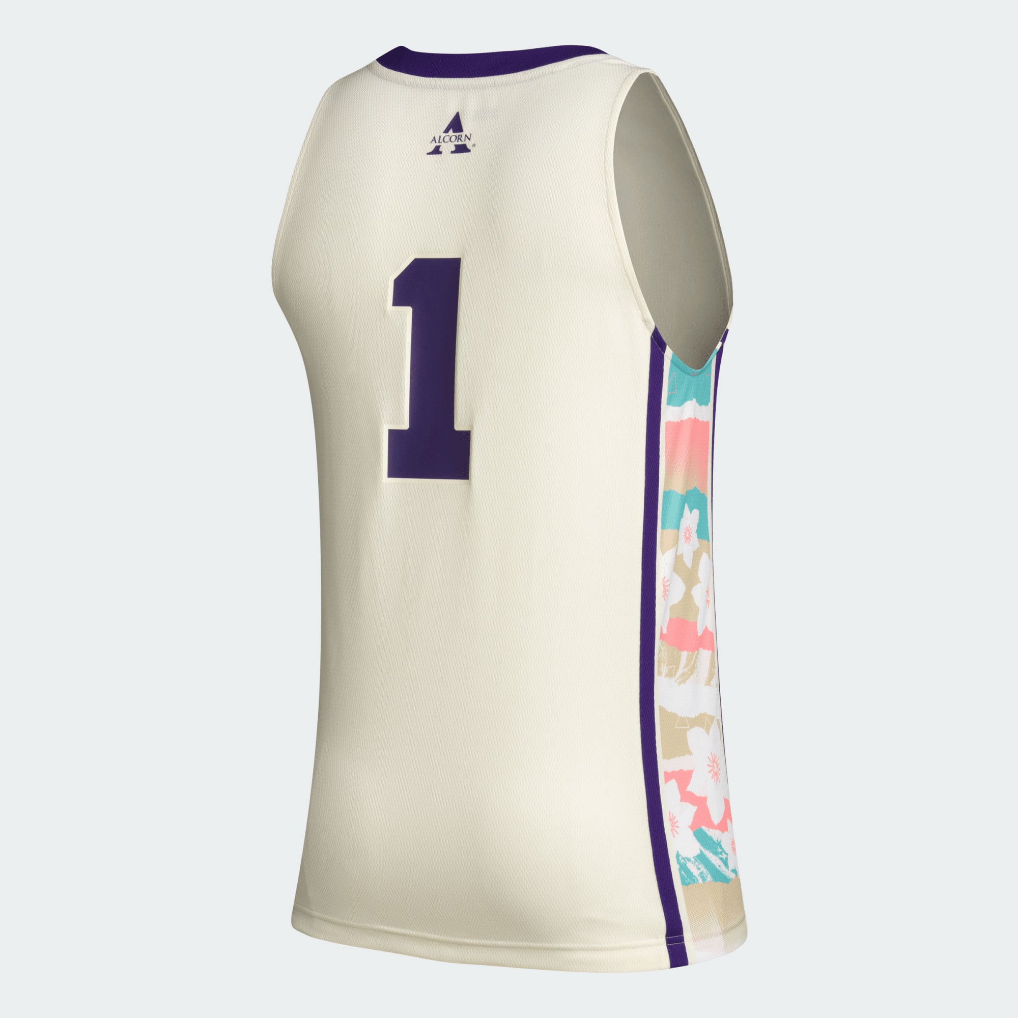 #1 Alcorn State Braves Honoring Black Excellence Basketball Jersey Khaki - back view