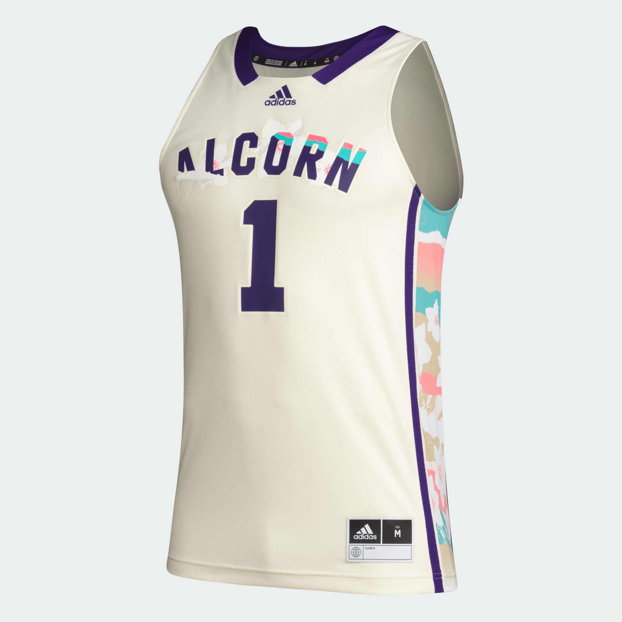 #1 Alcorn State Braves Honoring Black Excellence Basketball Jersey Khaki - front view