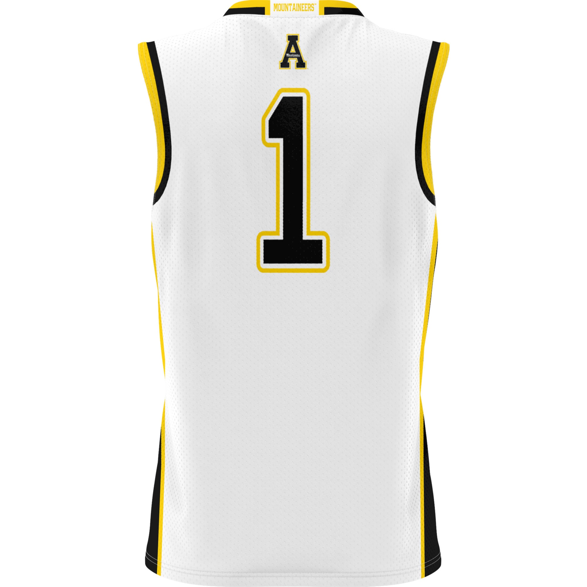 #70 Appalachian State Mountaineers Youth Lightweight Basketball Jersey White - back view