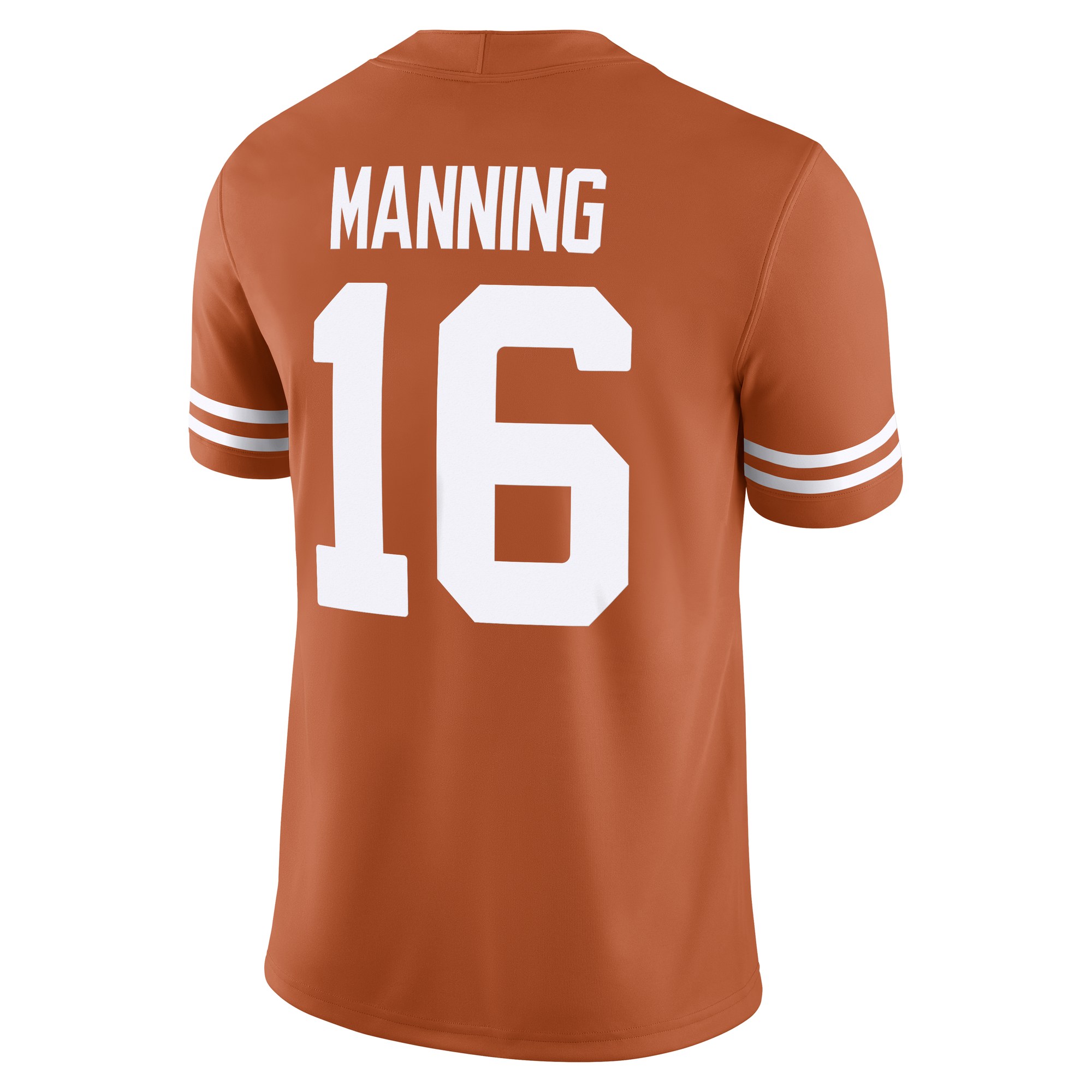 Arch Manning Texas Longhorns Player Jersey Texas Orange - back view