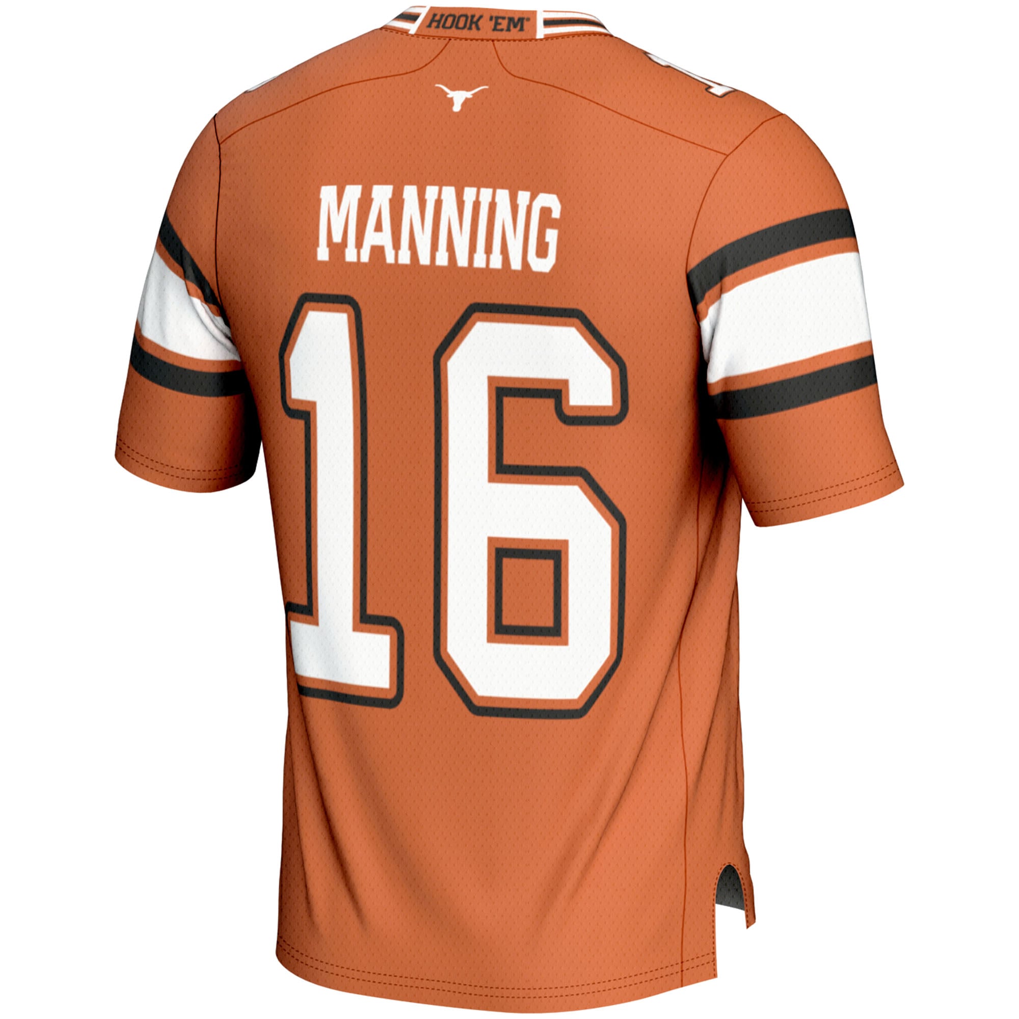 Arch Manning Texas Longhorns Youth Player Football Jersey Texas Orange - back view