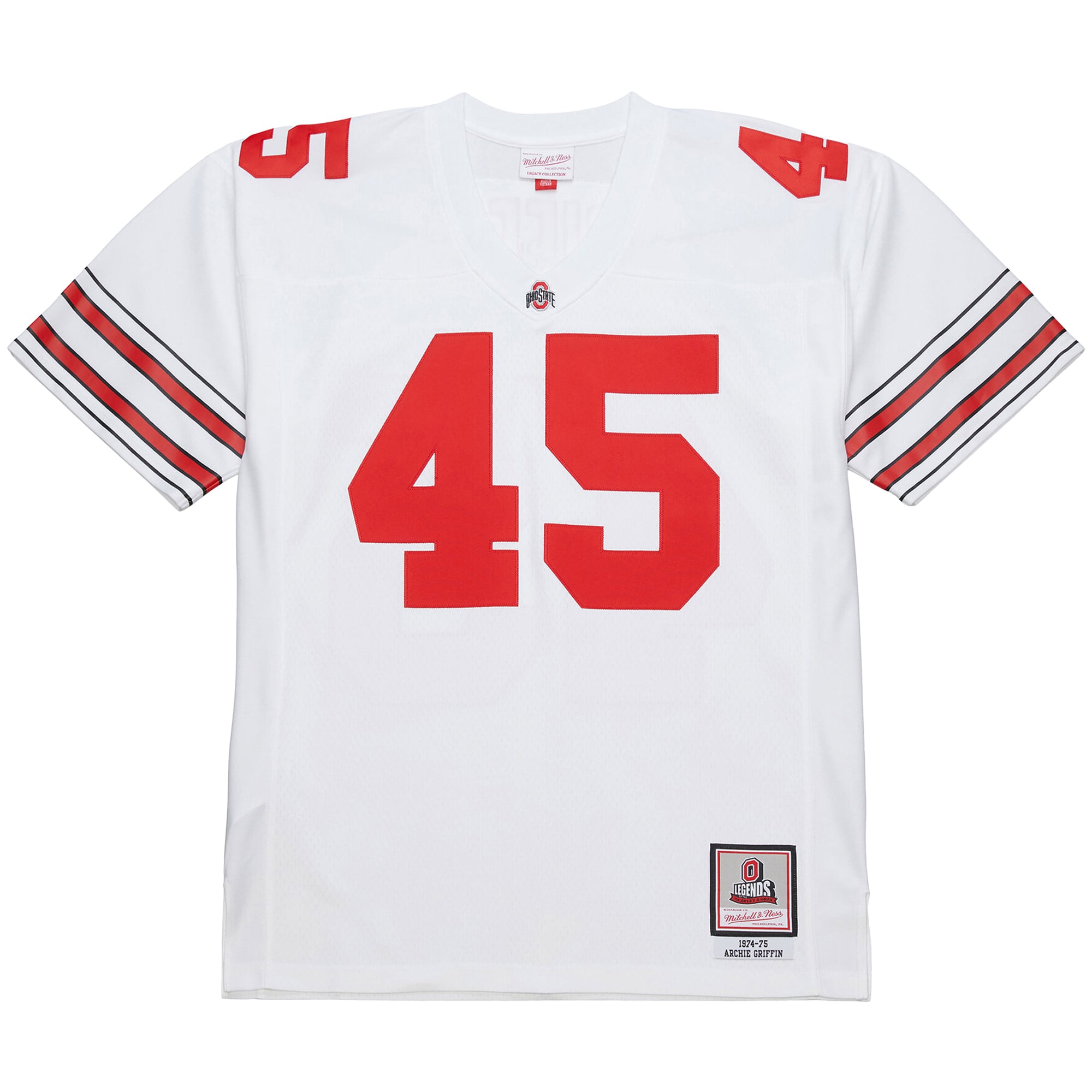 Archie Griffin Ohio State Buckeyes 1975 Jersey White - front view
