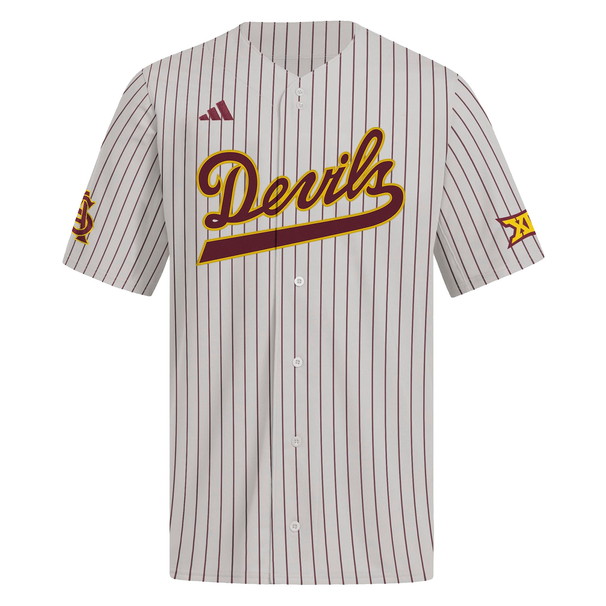 Arizona State Sun Devils Alternate Baseball Jersey Gray - front view