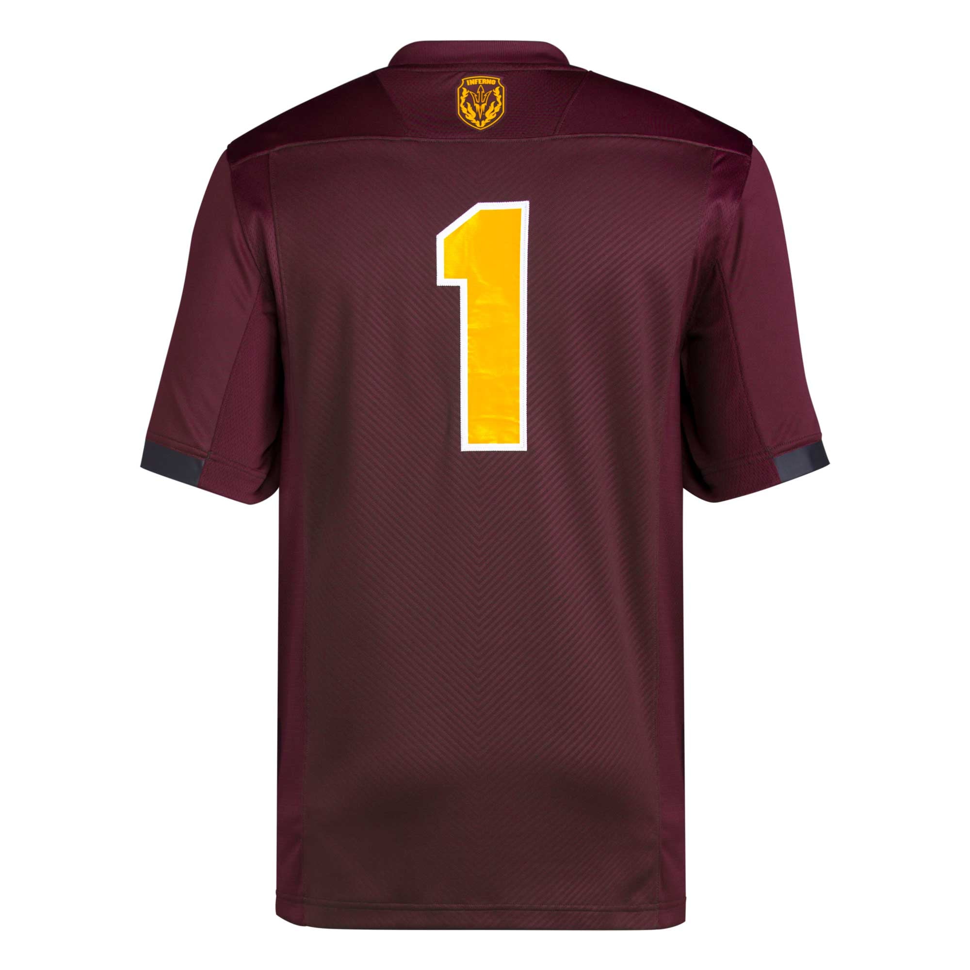 #1 Arizona State Sun Devils Football Jersey Maroon - back view