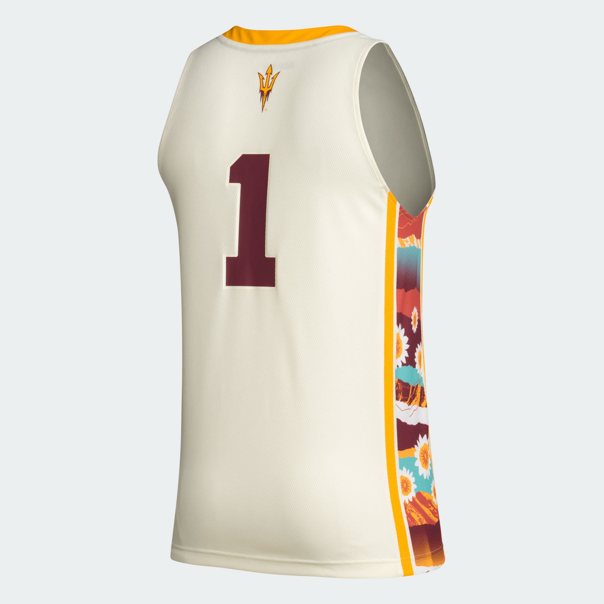 #1 Arizona State Sun Devils Honoring Black Excellence Basketball Jersey Khaki - back view
