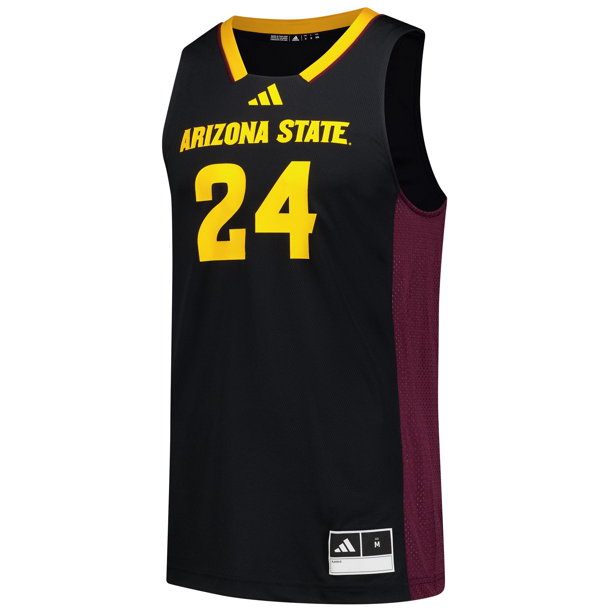 #24 Arizona State Sun Devils Jersey Black - front view