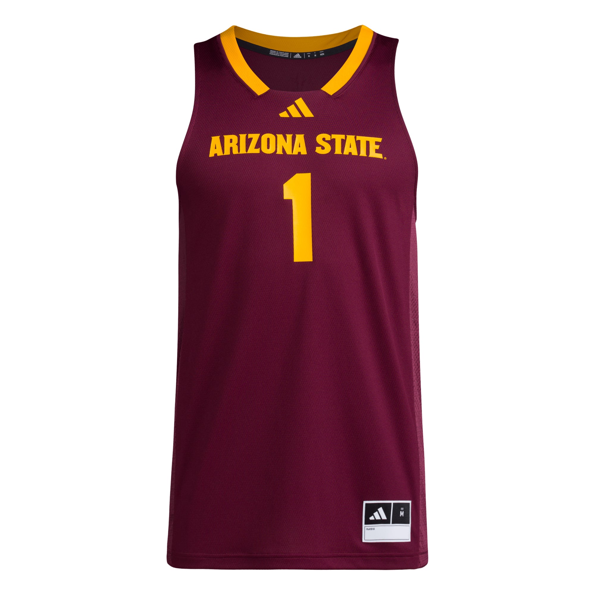 #1 Arizona State Sun Devils Jersey Maroon - front view
