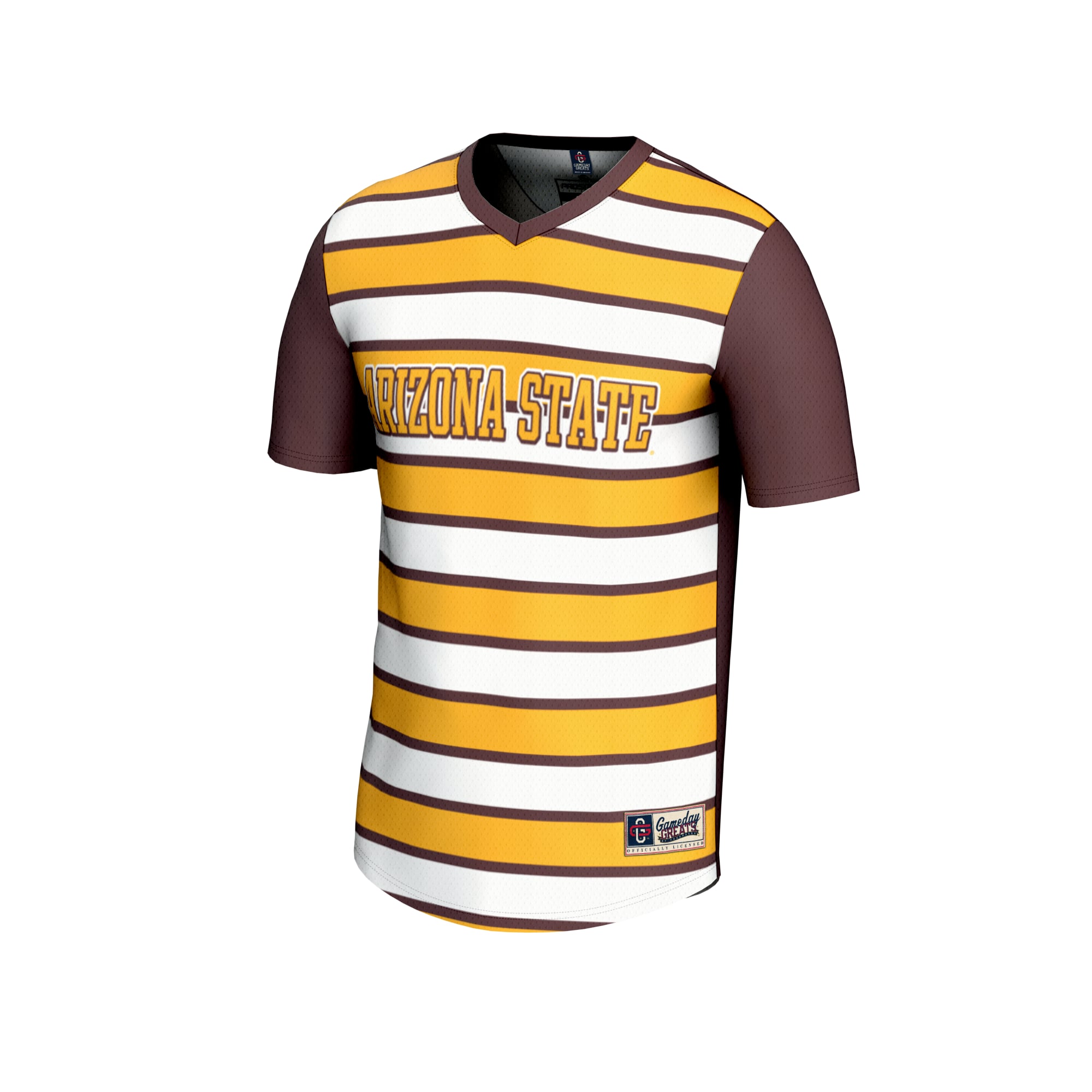 #1 Arizona State Sun Devils Lightweight Soccer Fashion Jersey Maroon - front view