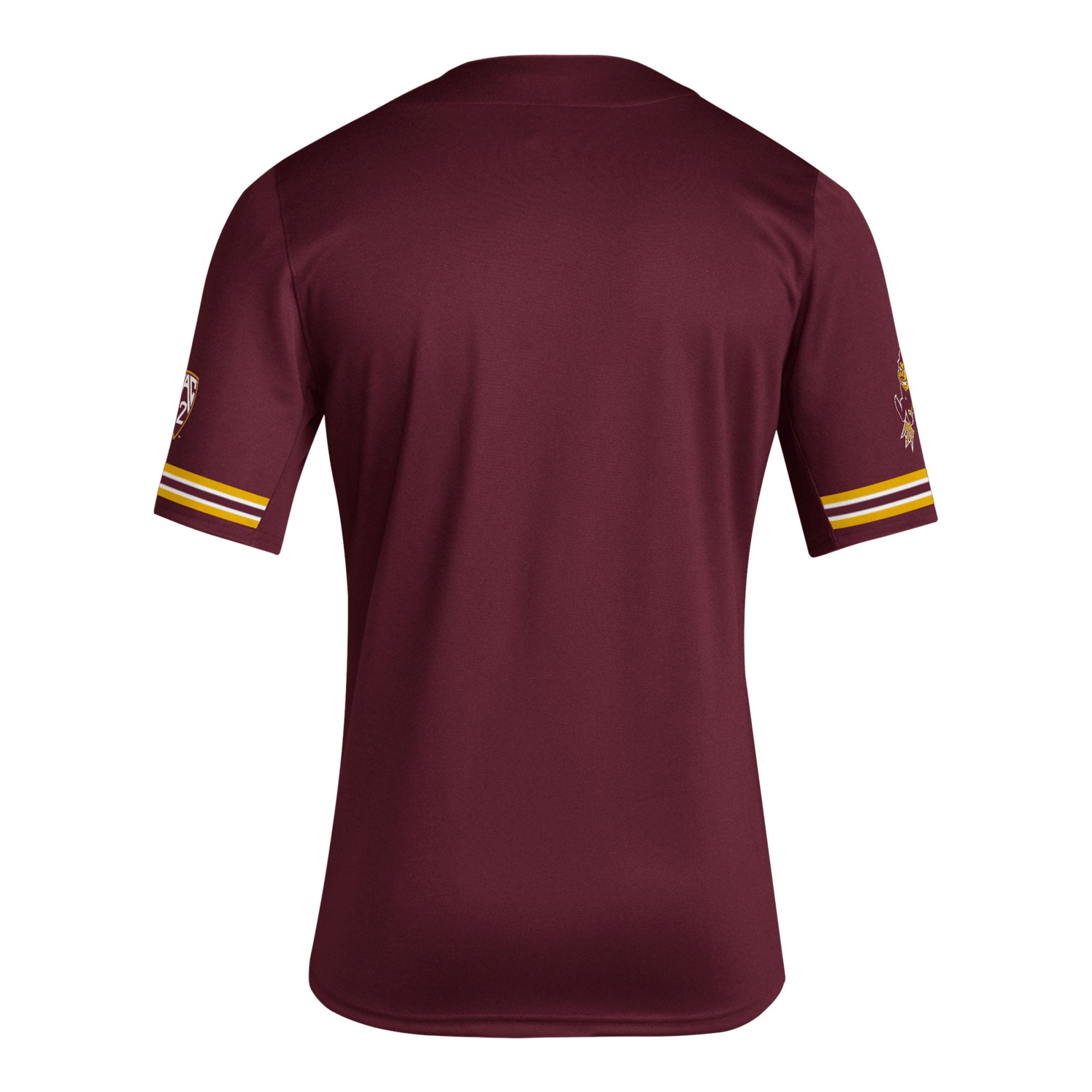 Arizona State Sun Devils Reverse Retro Baseball Jersey Maroon - back view