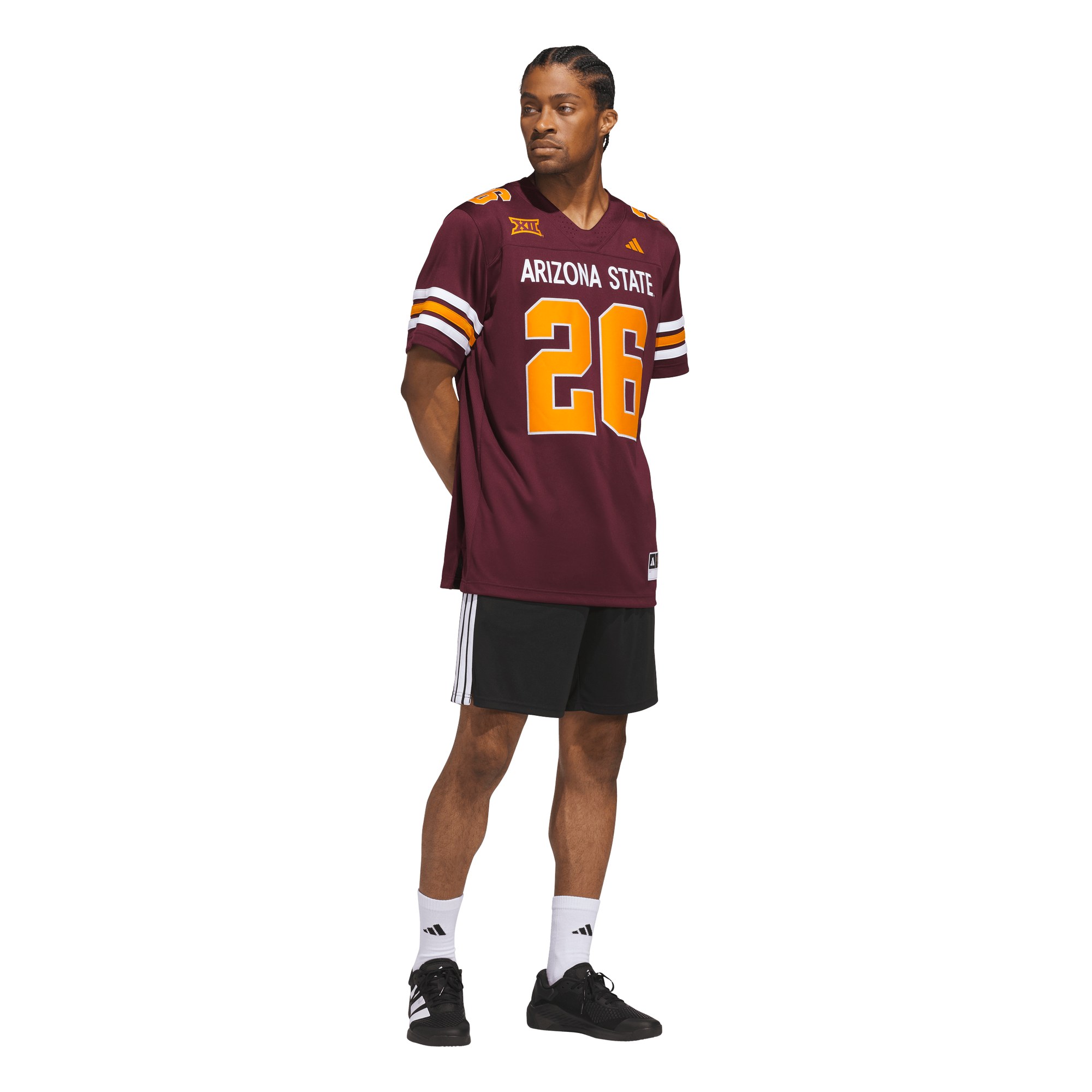 #26 Arizona State Sun Devils Roses & Devils Strategy Jersey Maroon - back view
