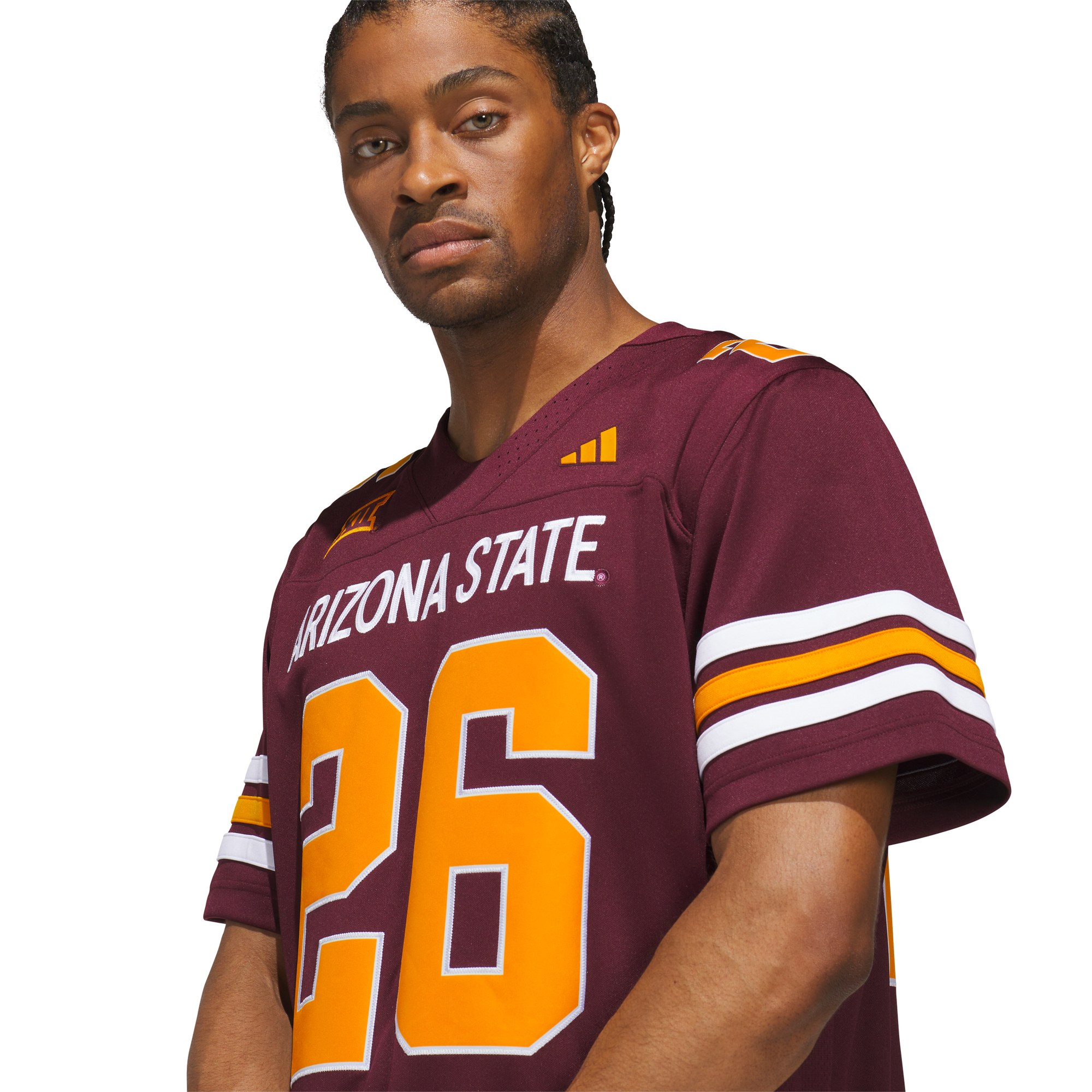 #26 Arizona State Sun Devils Roses & Devils Strategy Jersey Maroon - detail view 3