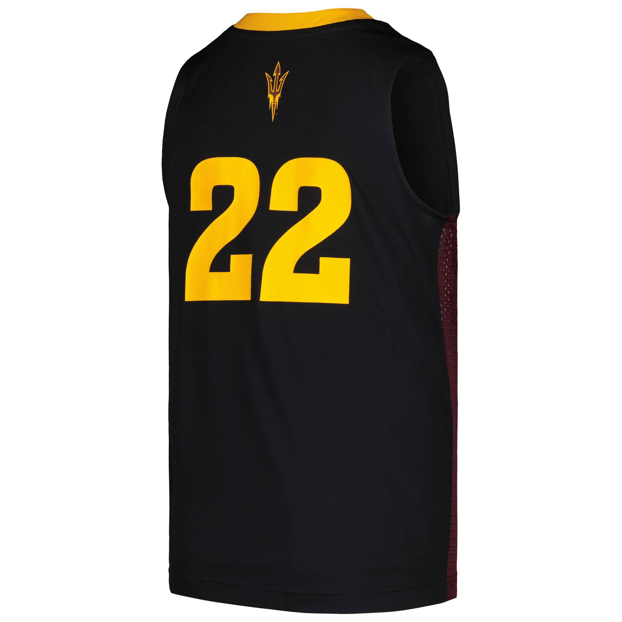 #22 Arizona State Sun Devils Youth Jersey Black - back view