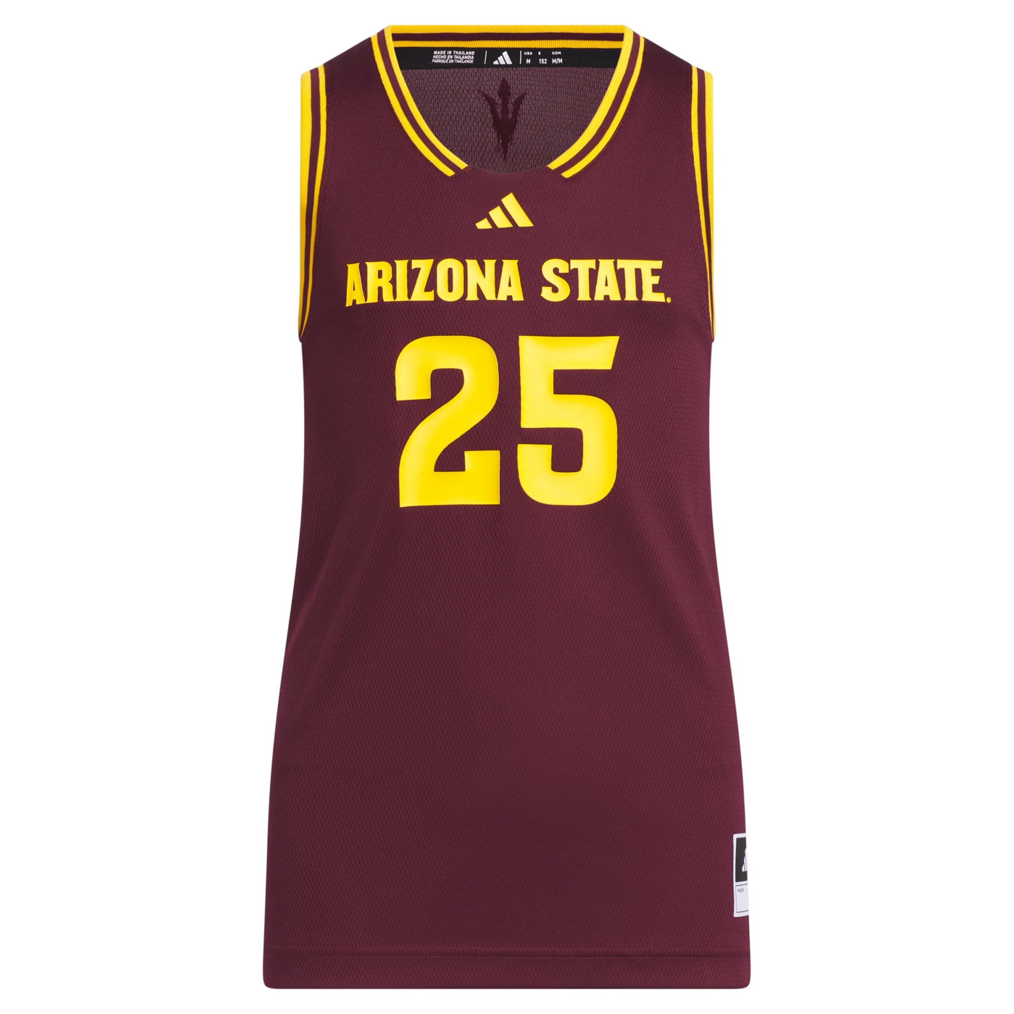 #25 Arizona State Sun Devils Youth Jersey Maroon - front view