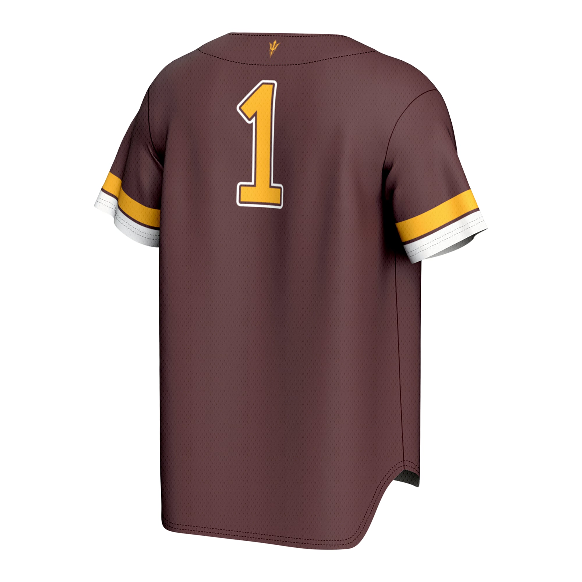 Arizona State Sun Devils Youth Lightweight Collegiate Baseball Fashion Jersey Maroon - back view