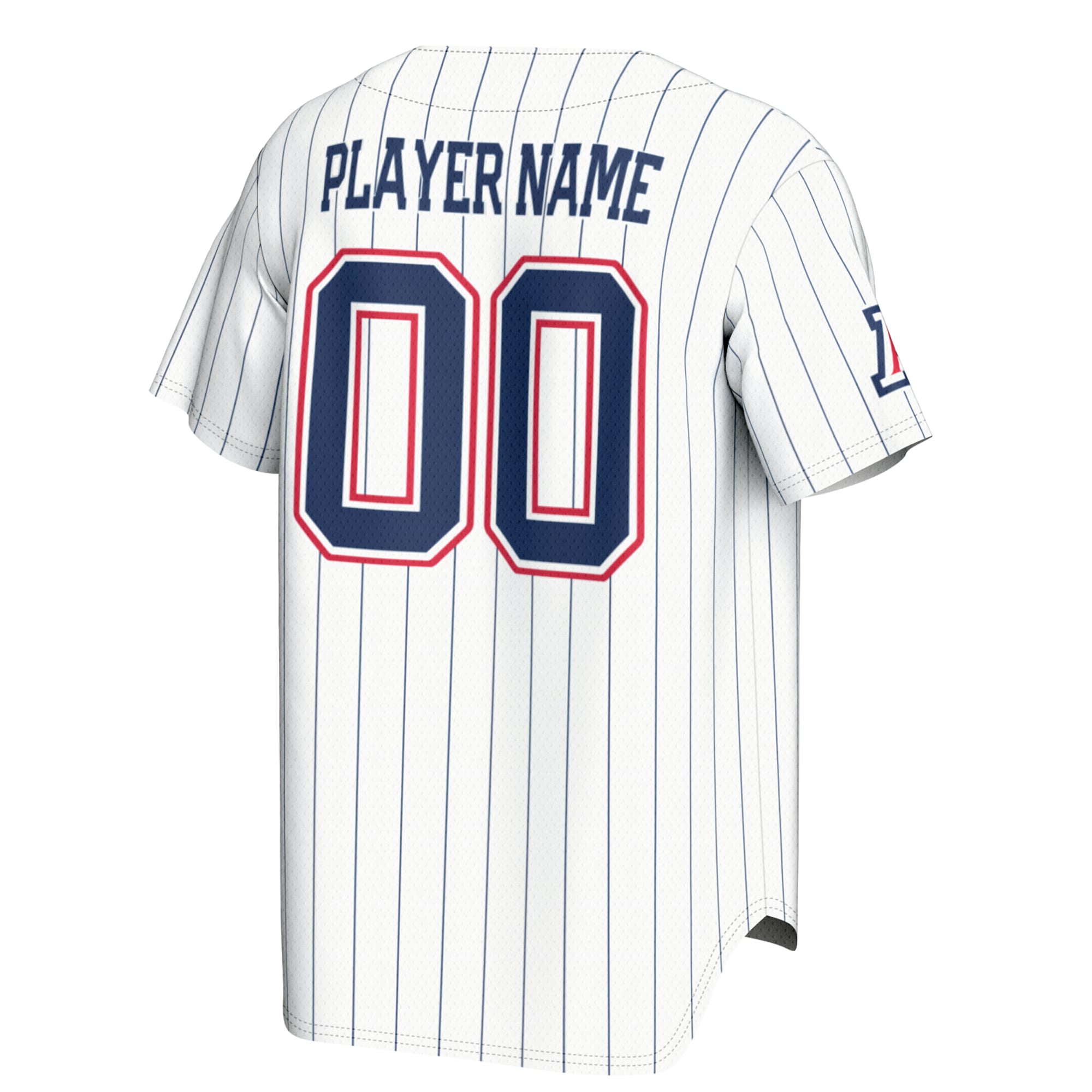 Arizona Wildcats Lightweight Baseball Jersey White - back view