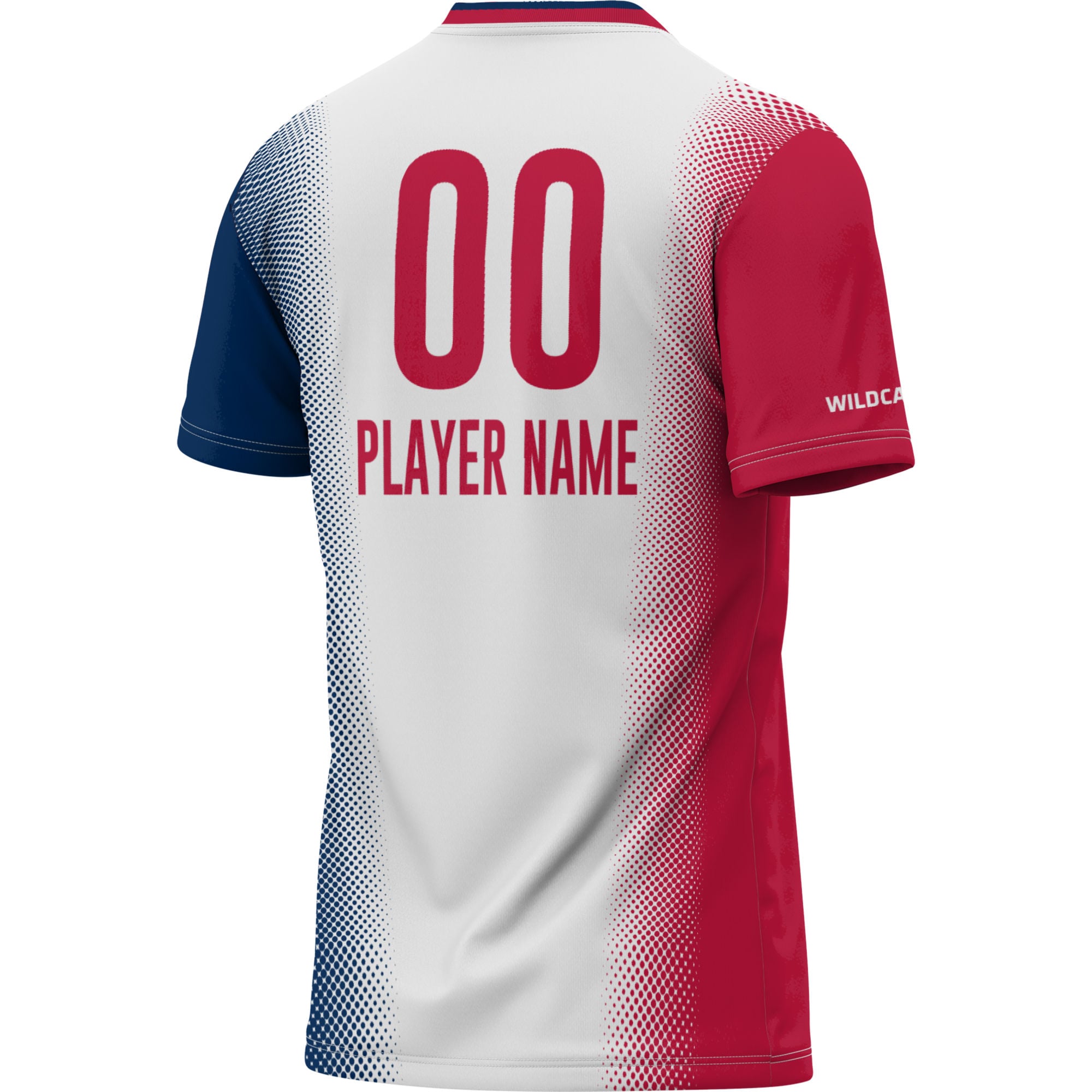 Arizona Wildcats Unisex Lightweight Soccer Jersey White - back view