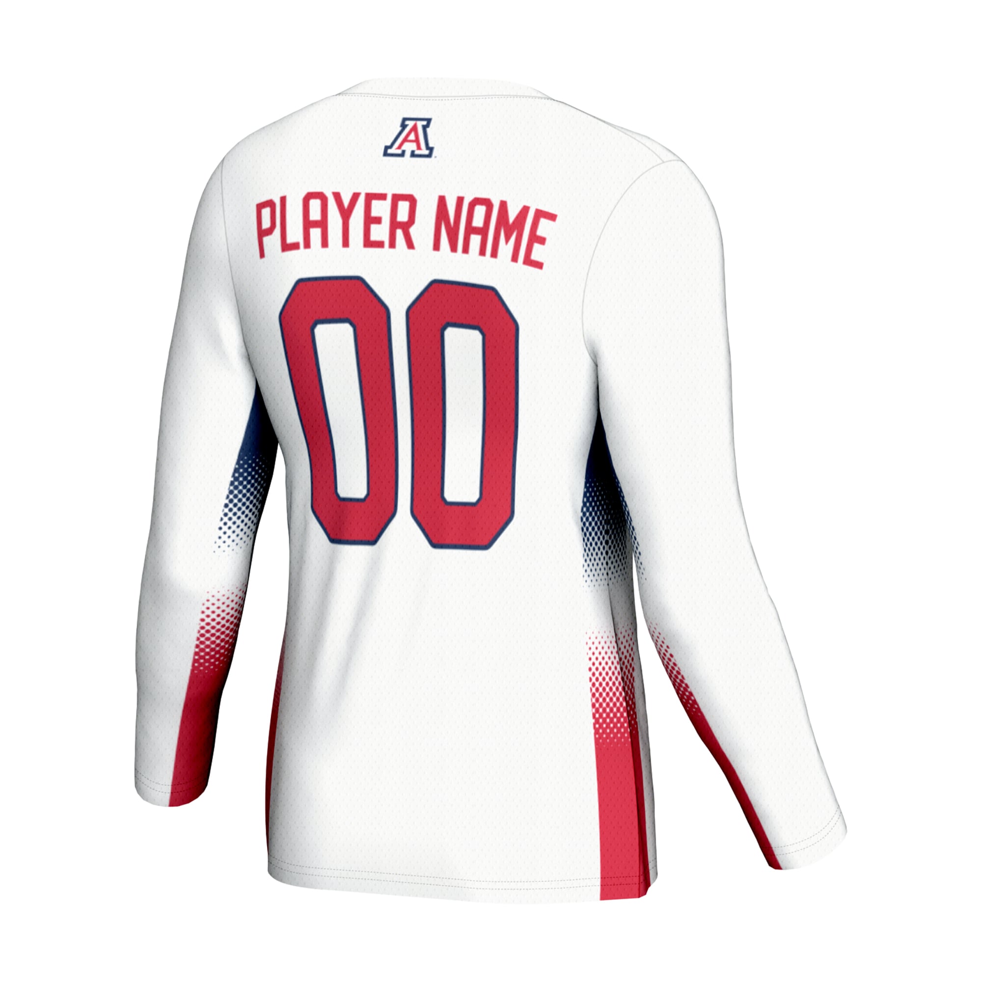 Arizona Wildcats Youth Lightweight Women's Volleyball Jersey White - back view