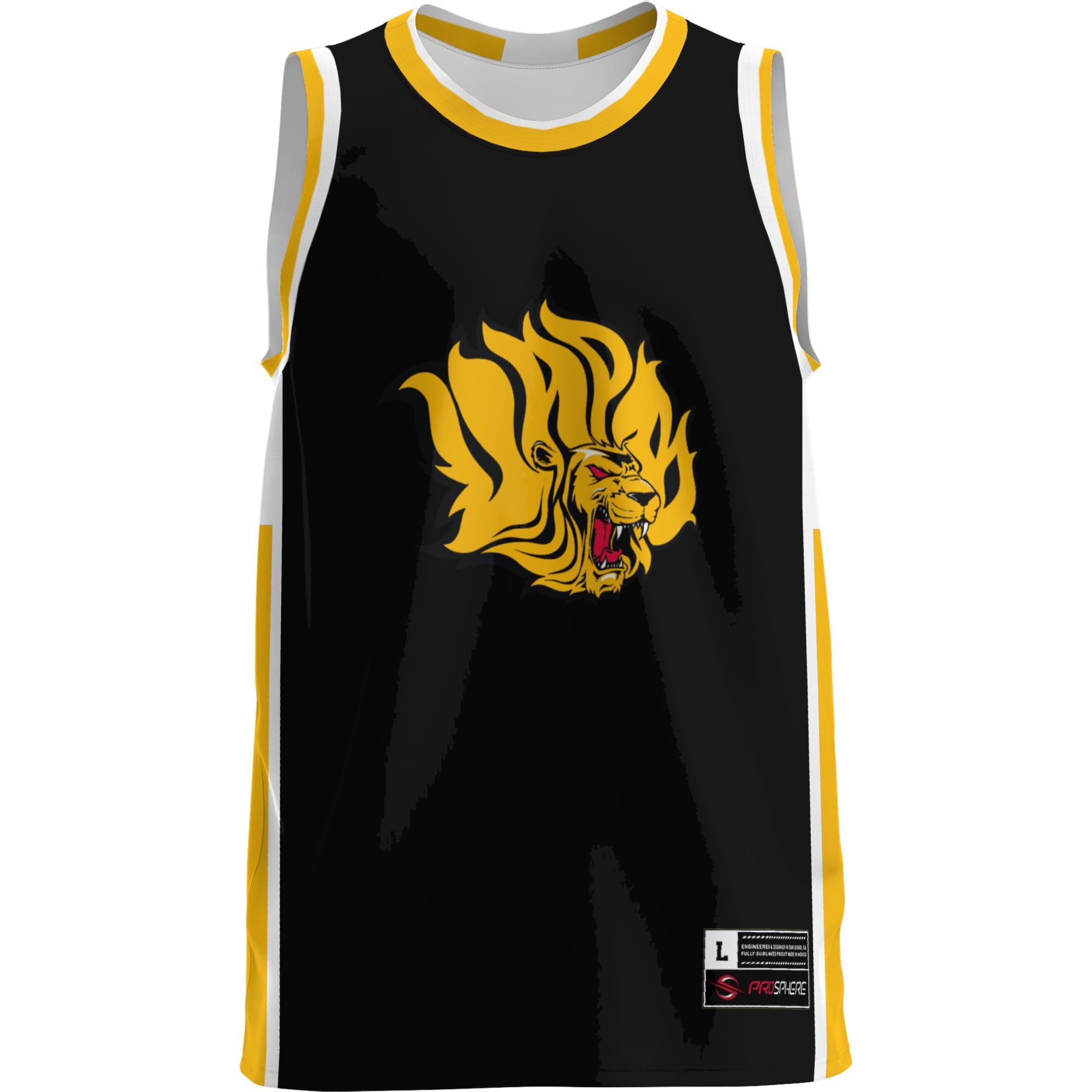 Arkansas Pine Bluff Golden Lions Lightweight Basketball Jersey Gold - front view