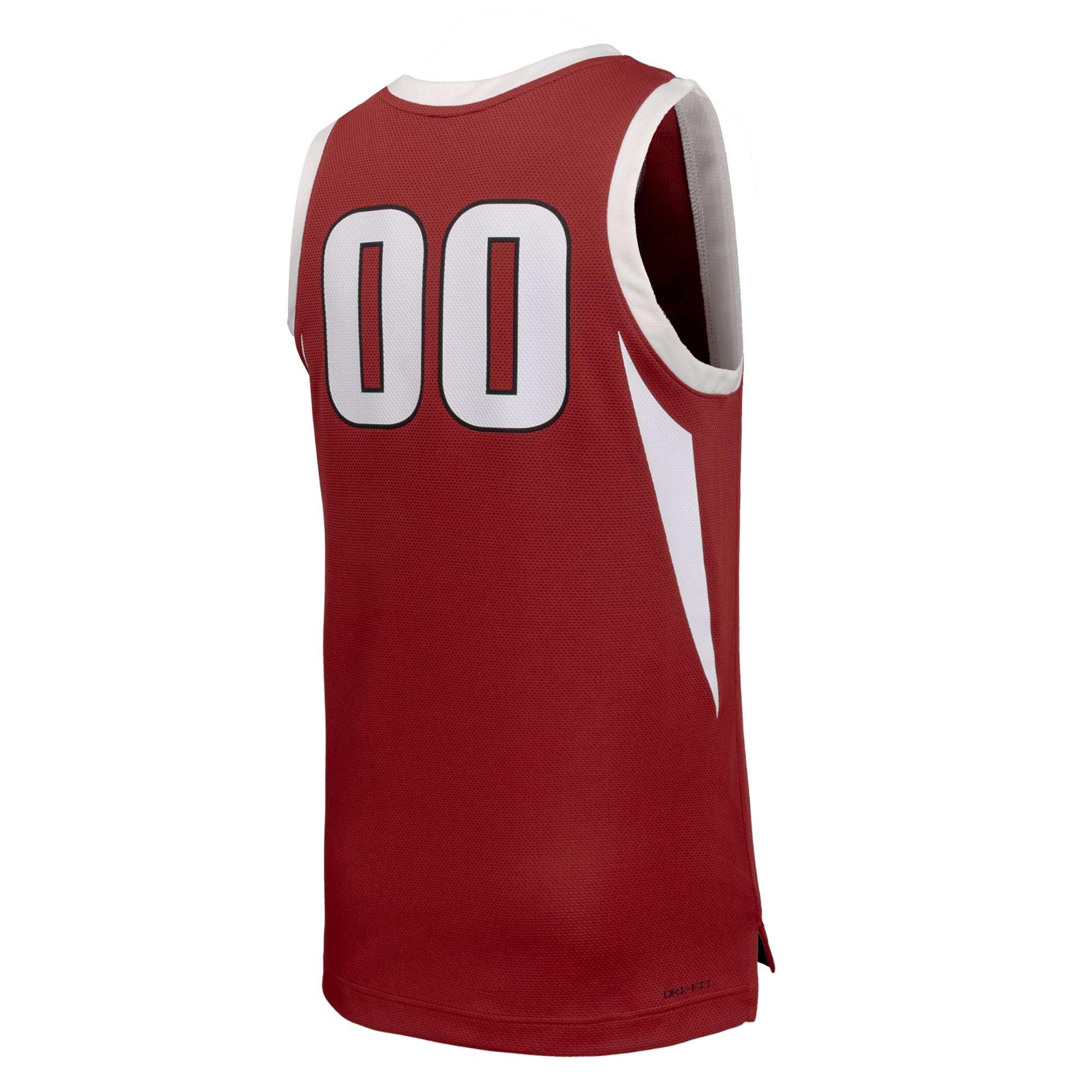 #00 Arkansas Razorbacks Basketball Jersey Cardinal - back view