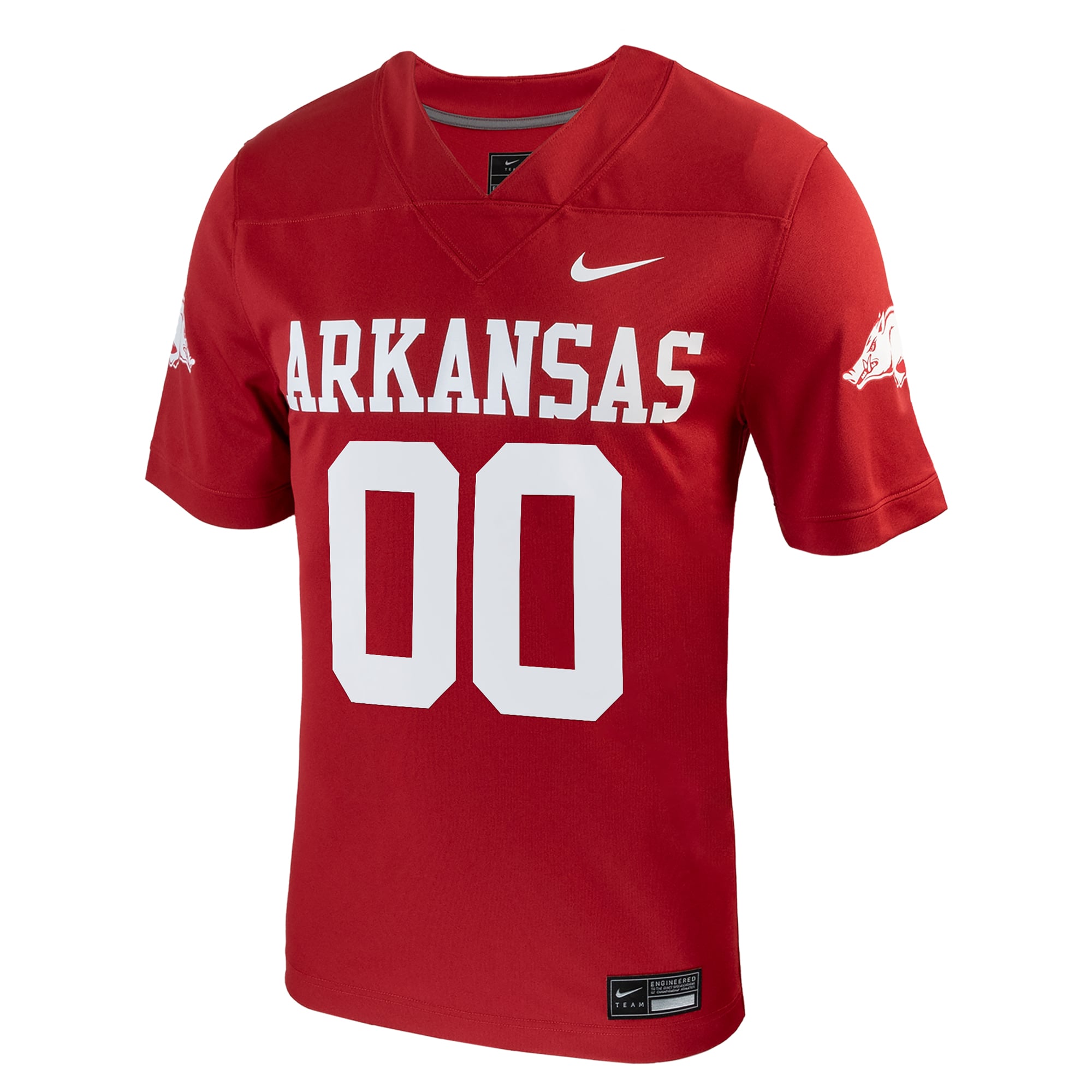 Arkansas Razorbacks Custom Football Jersey Cardinal - front view