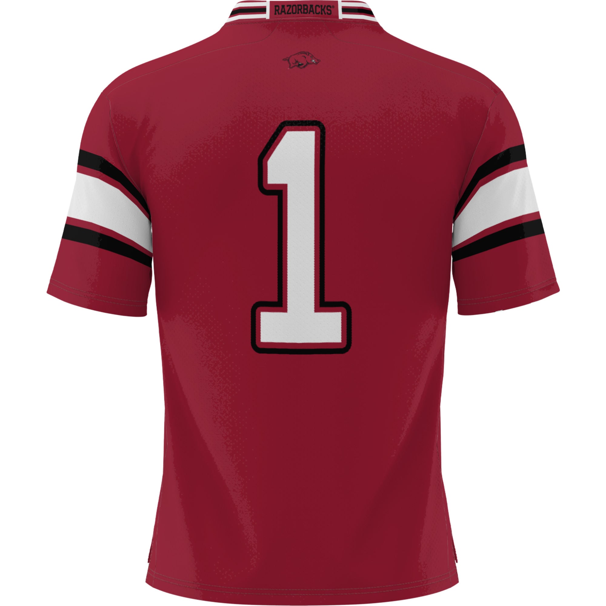 #1 Arkansas Razorbacks Football Jersey Cardinal - back view