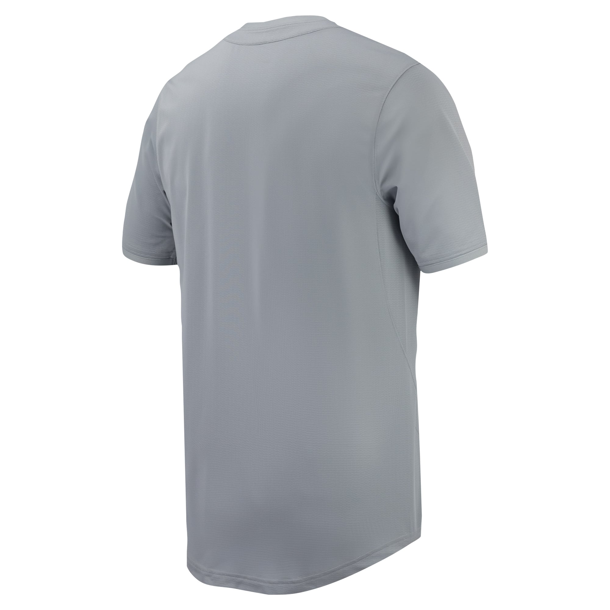 Arkansas Razorbacks Full-Button Baseball Jersey Gray - back view