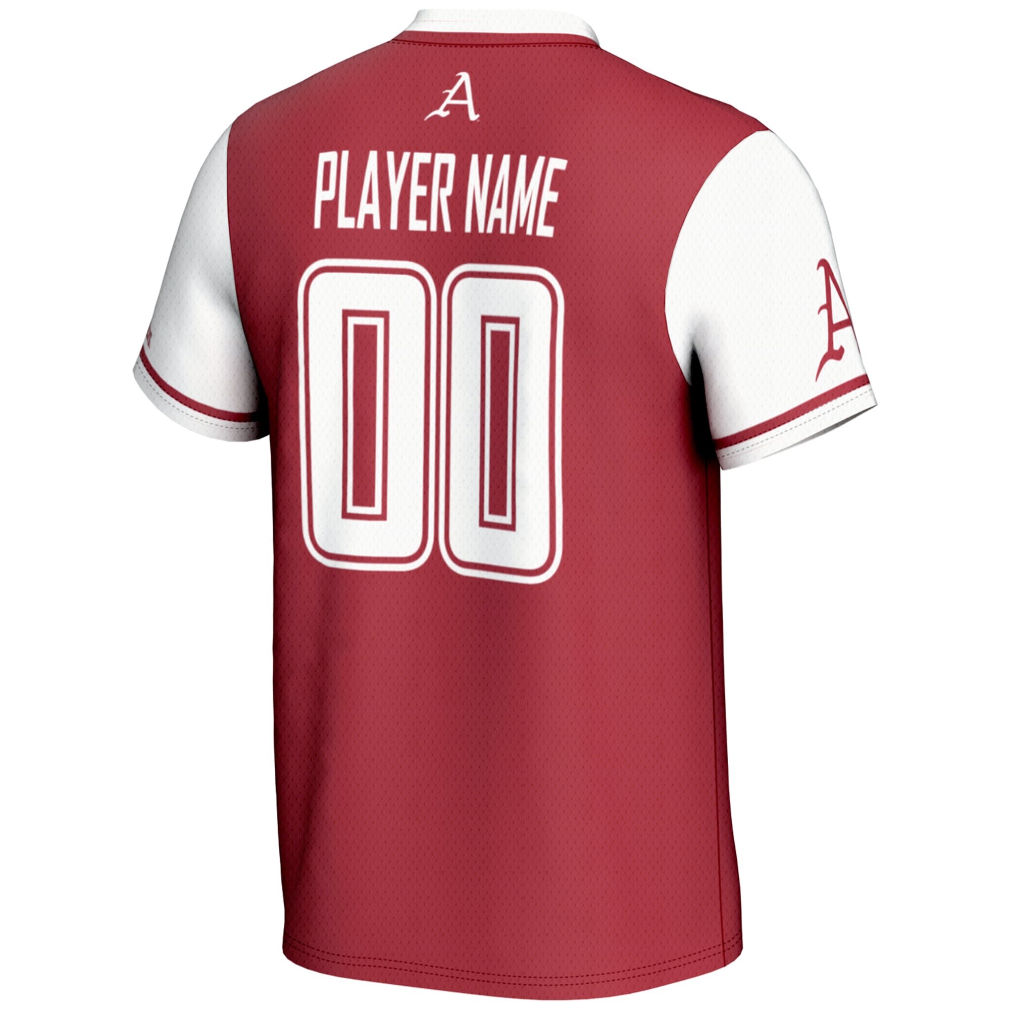 Arkansas Razorbacks Lightweight Softball Jersey Red - back view