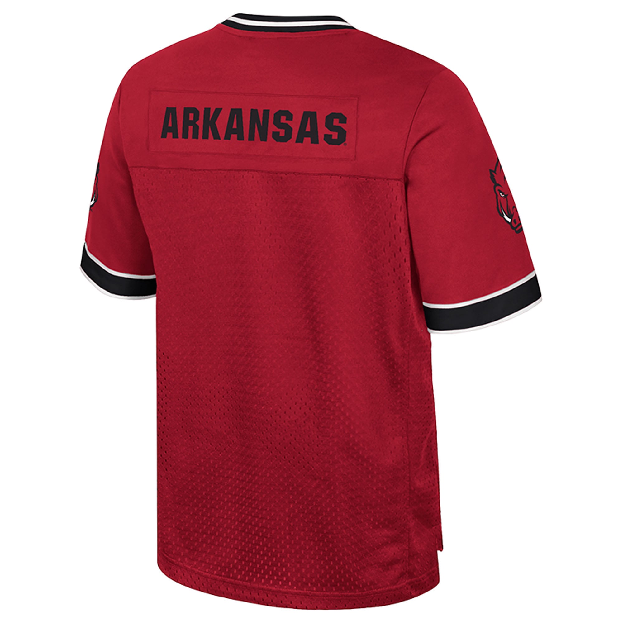 Arkansas Razorbacks Nothing But The Hits Football Jersey Cardinal - back view