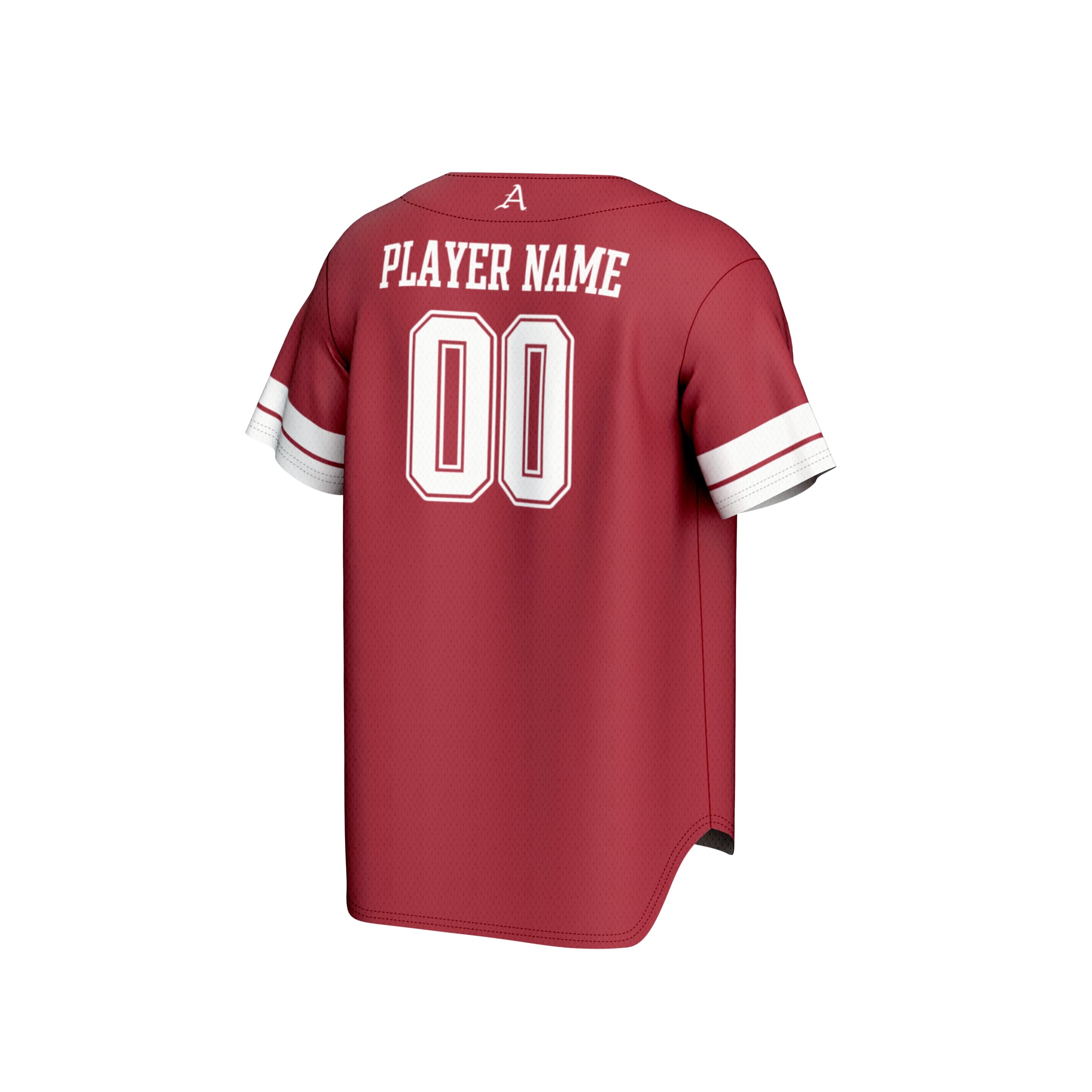 Arkansas Razorbacks Unisex Lightweight Baseball Jersey Cardinal - back view