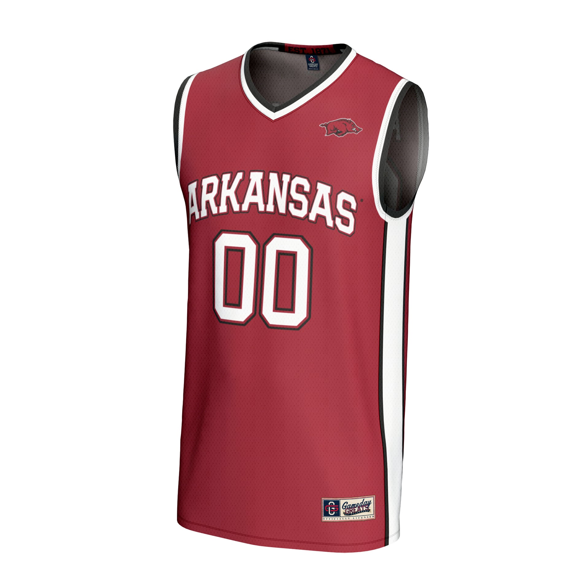 Arkansas Razorbacks Unisex Lightweight Collegiate Women's Basketball Fashion Jersey - front view