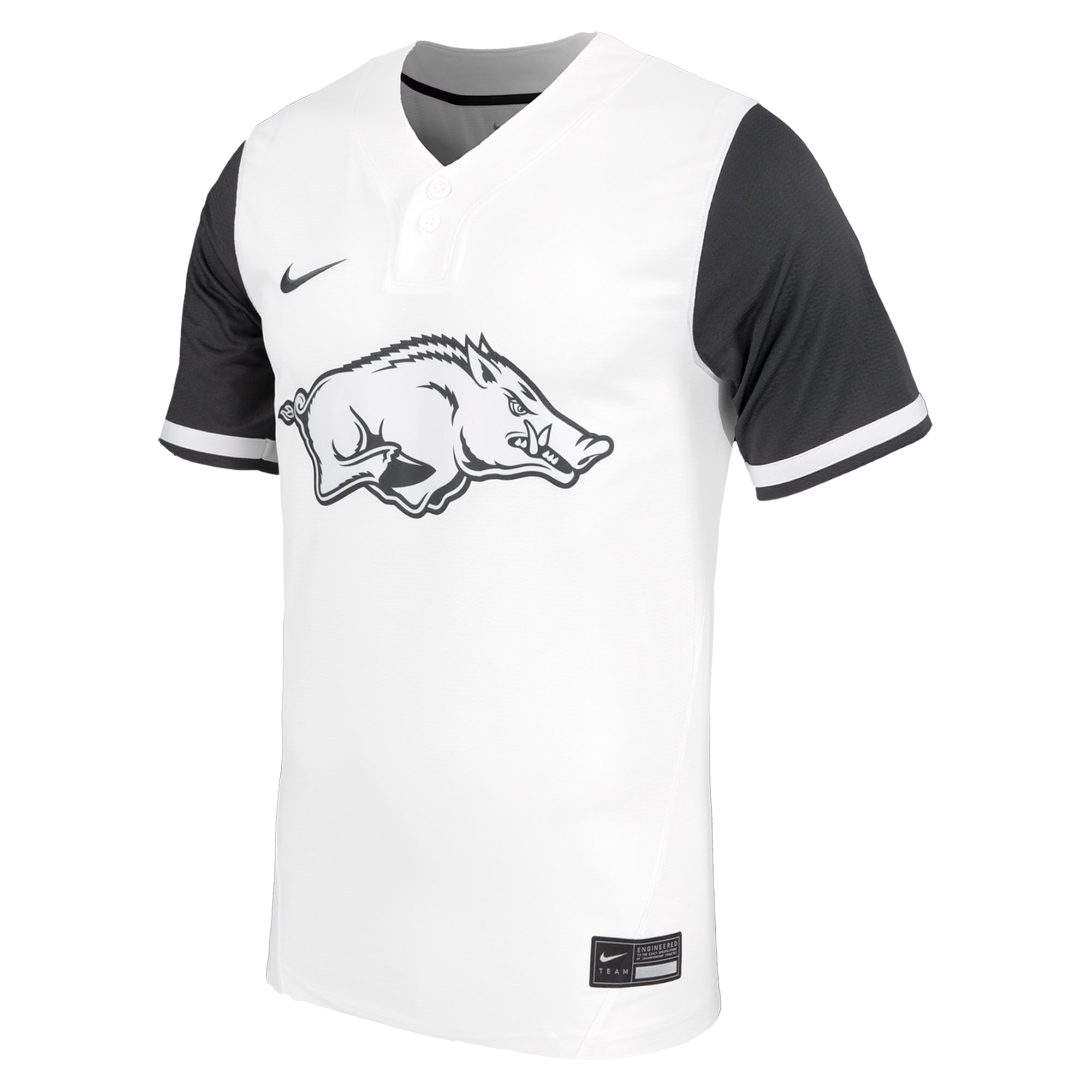 Arkansas Razorbacks Unisex Softball Jersey White - front view