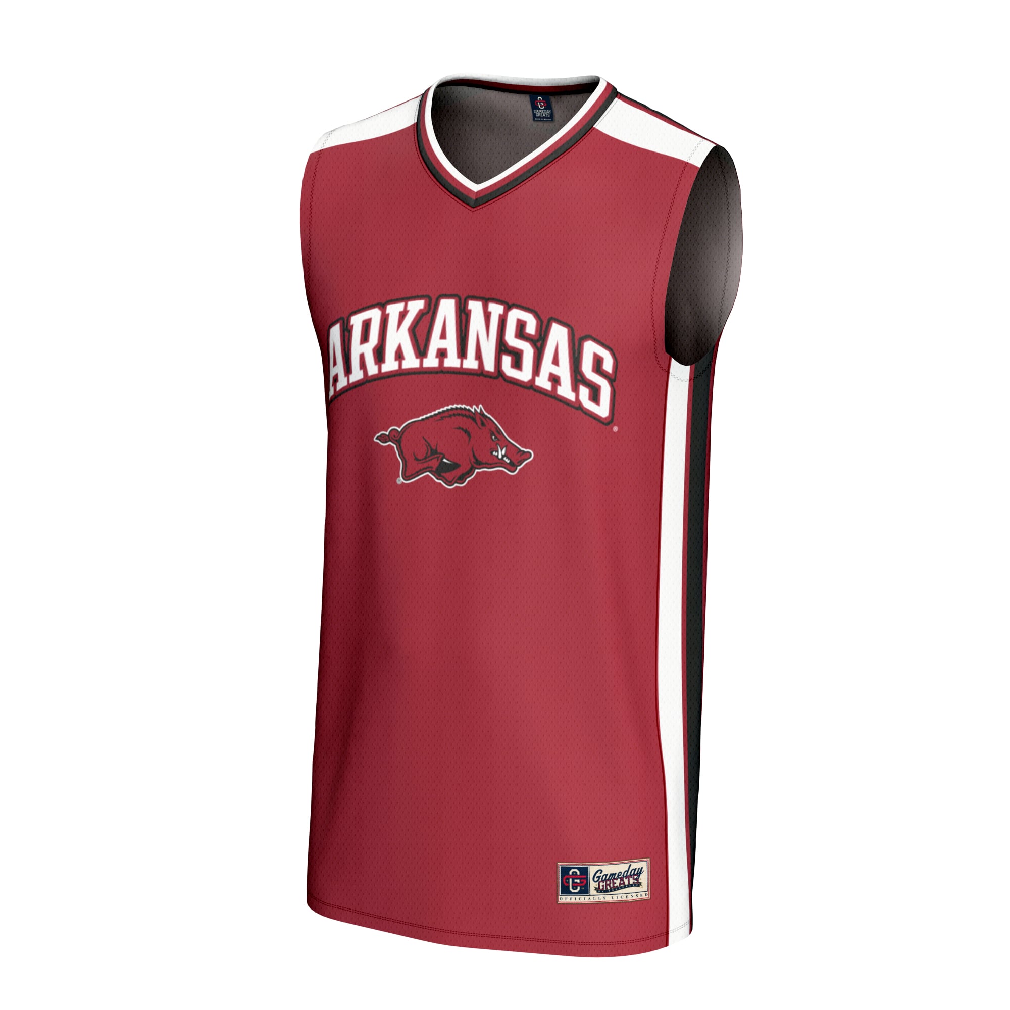 Arkansas Razorbacks Unisex Spirit Basketball Jersey Cardinal - front view