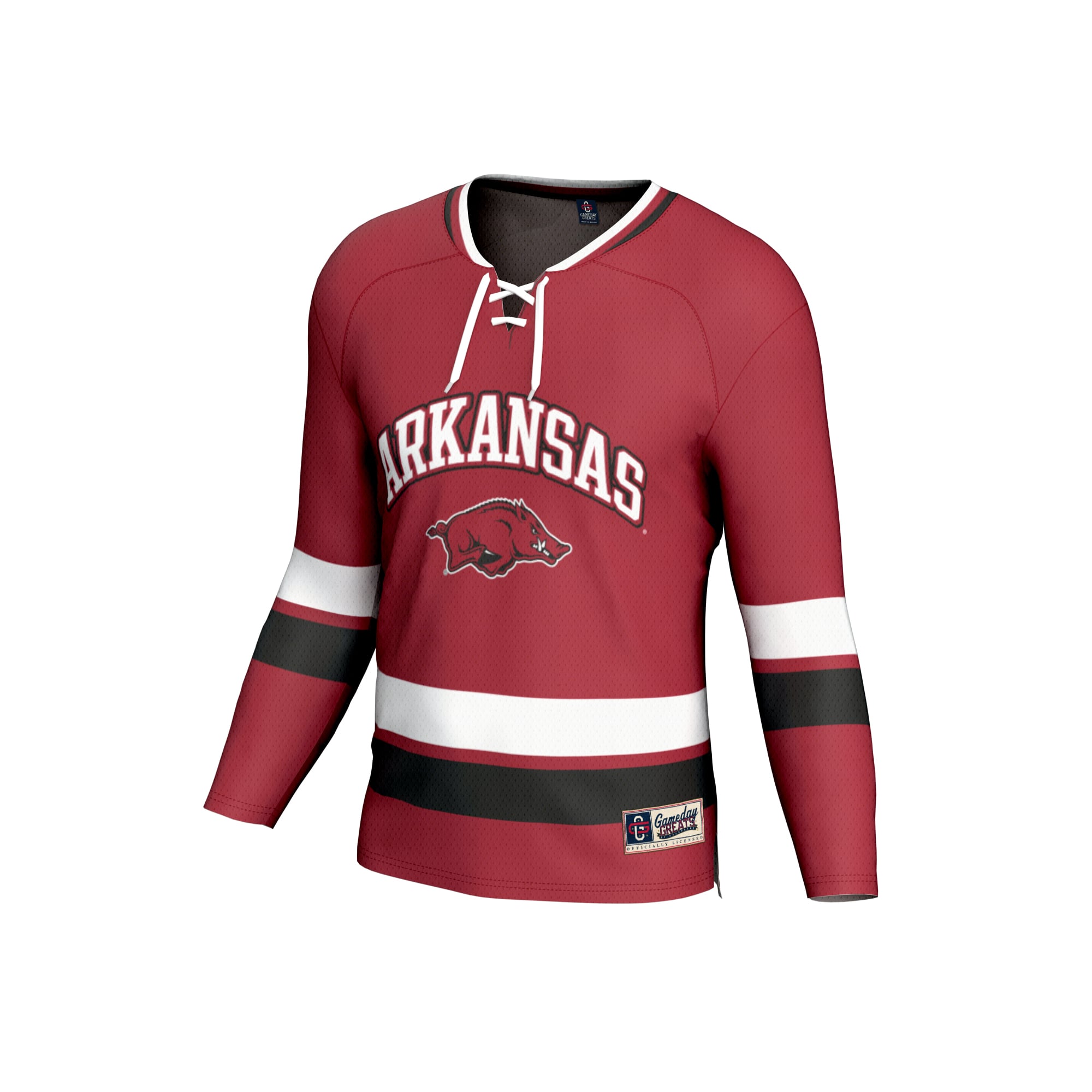 Arkansas Razorbacks Unisex Spirit Hockey Jersey Cardinal - front view