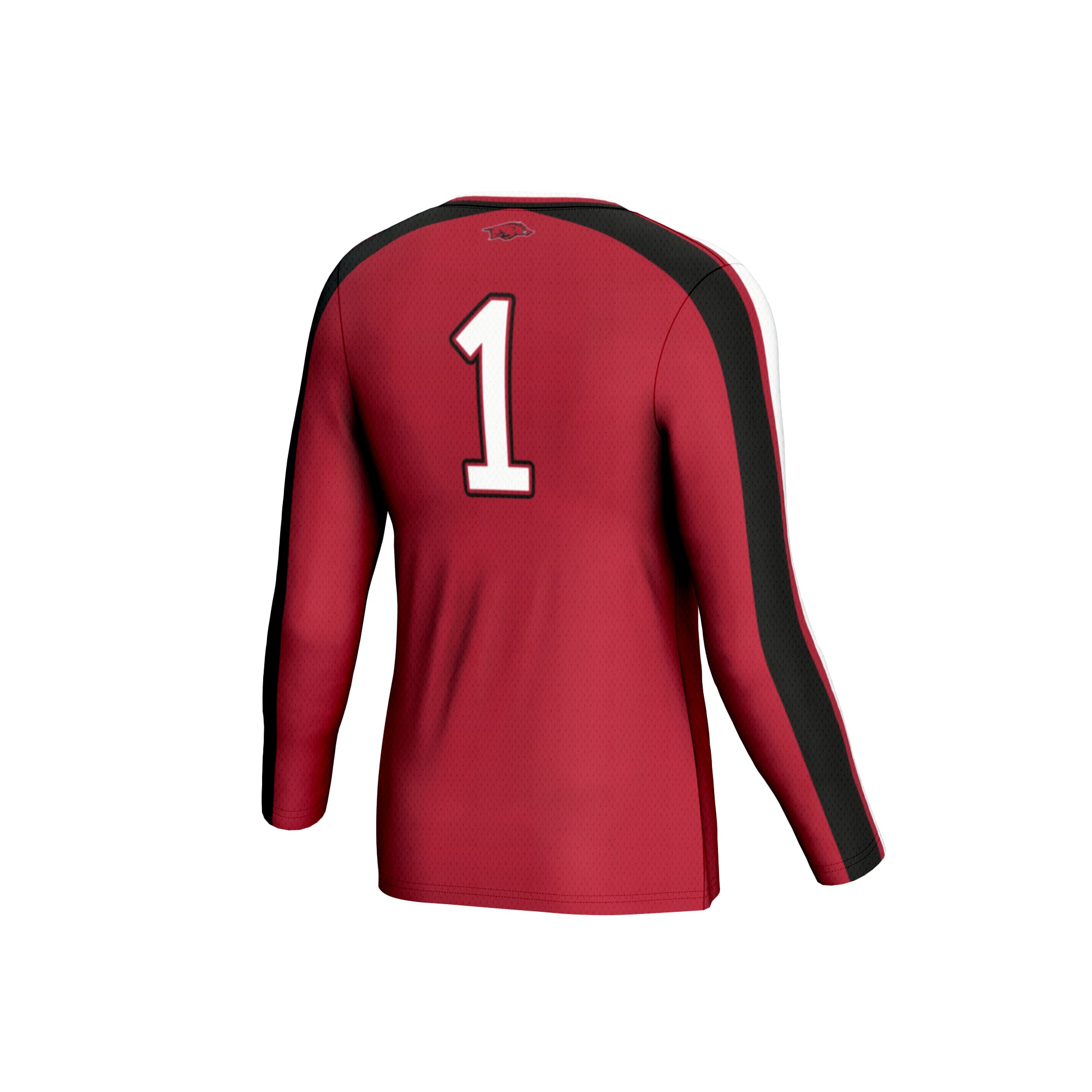 Arkansas Razorbacks Unisex Women's Volleyball Lightweight Fashion Jersey Cardinal - back view