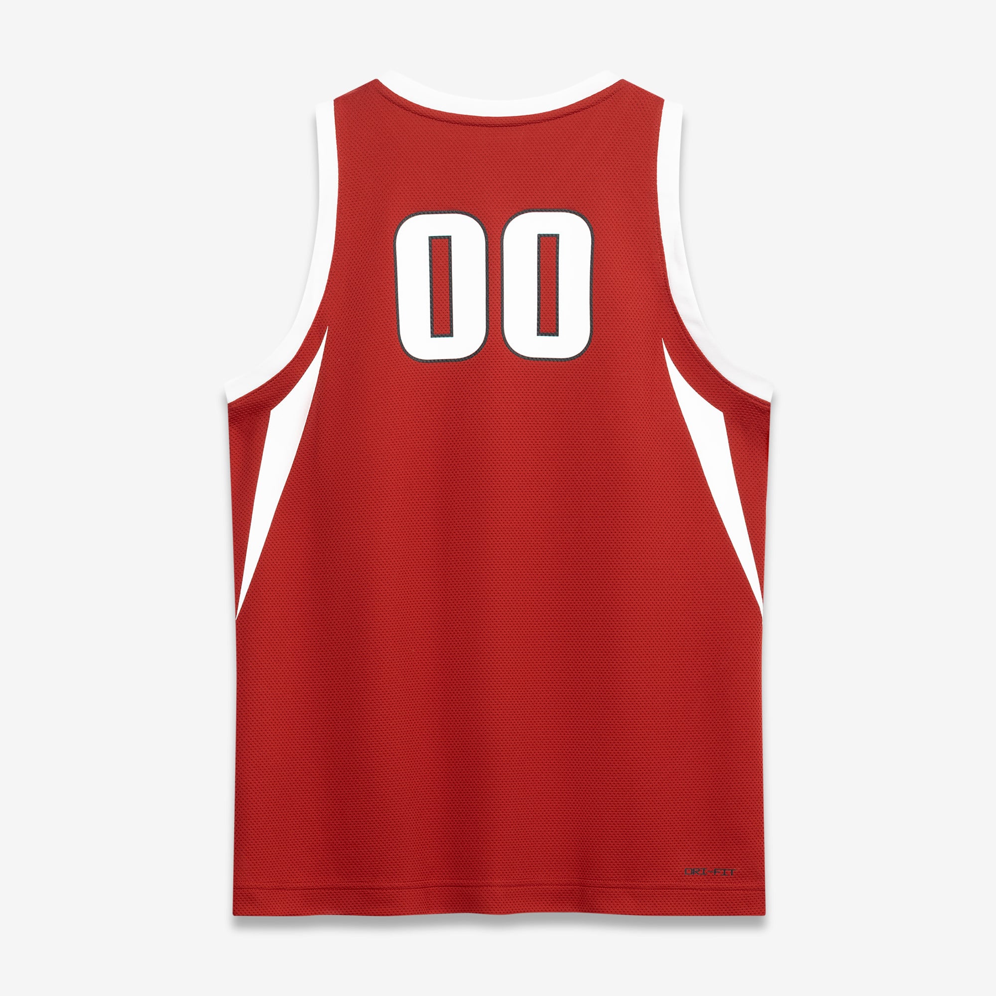 #00 Arkansas Razorbacks Youth Basketball Jersey Crimson - back view