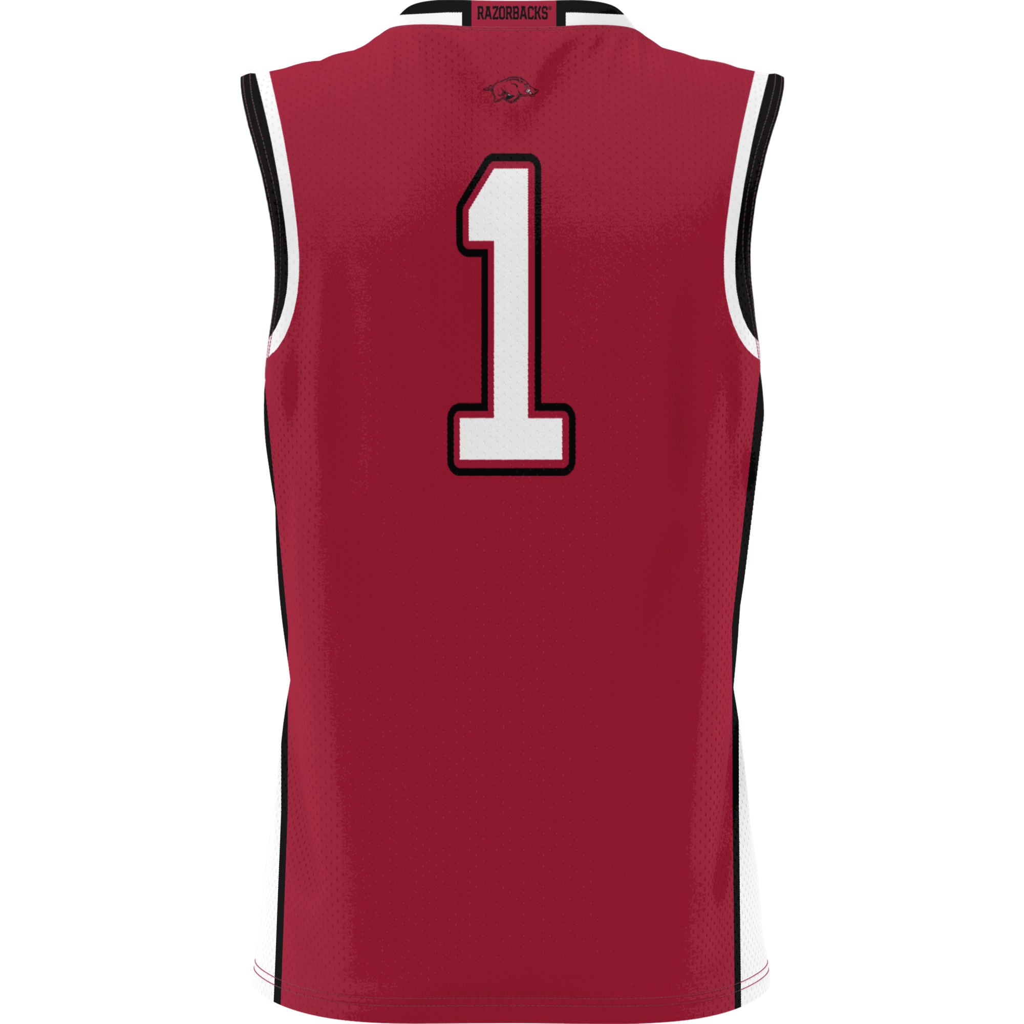 #1 Arkansas Razorbacks Youth Lightweight Basketball Jersey Cardinal - back view