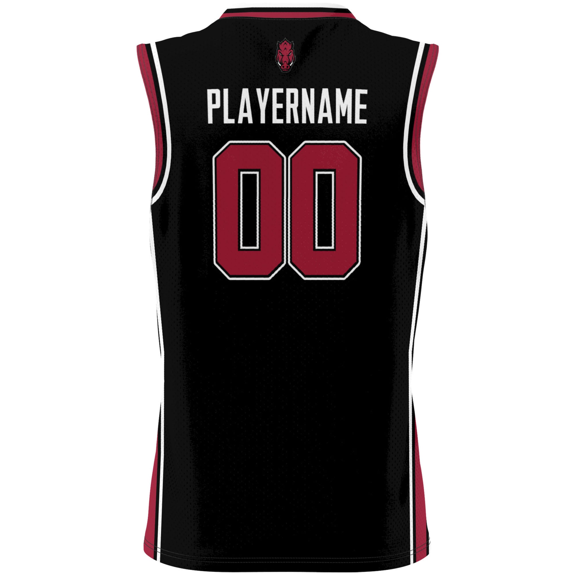 Arkansas Razorbacks Youth Lightweight Women's Basketball Jersey Black - back view