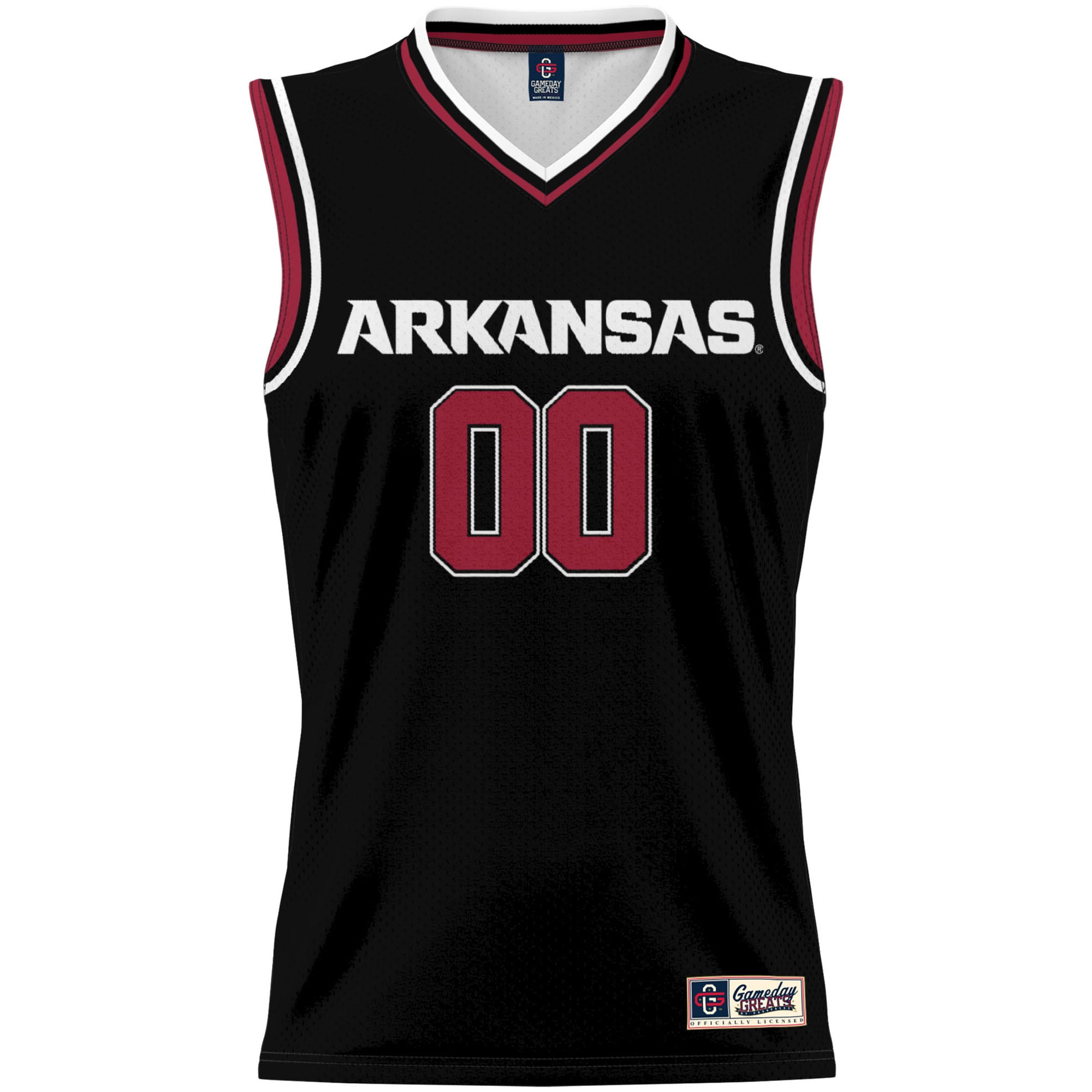 Arkansas Razorbacks Youth Lightweight Women's Basketball Jersey Black - front view