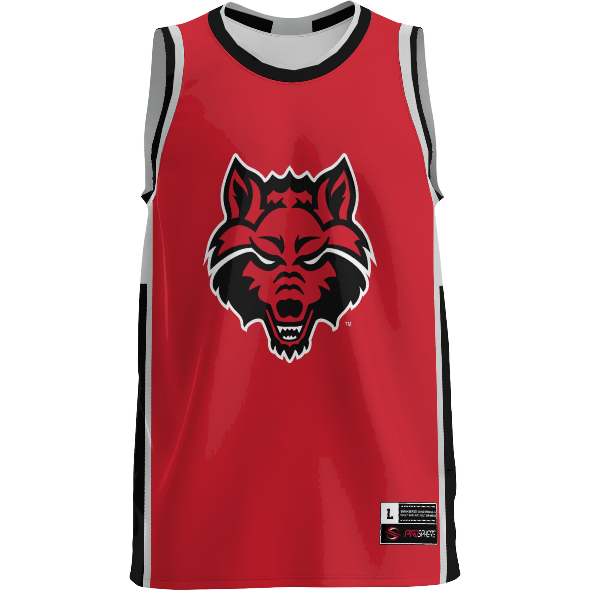 Arkansas State Red Wolves Lightweight Basketball Jersey Scarlet - front view