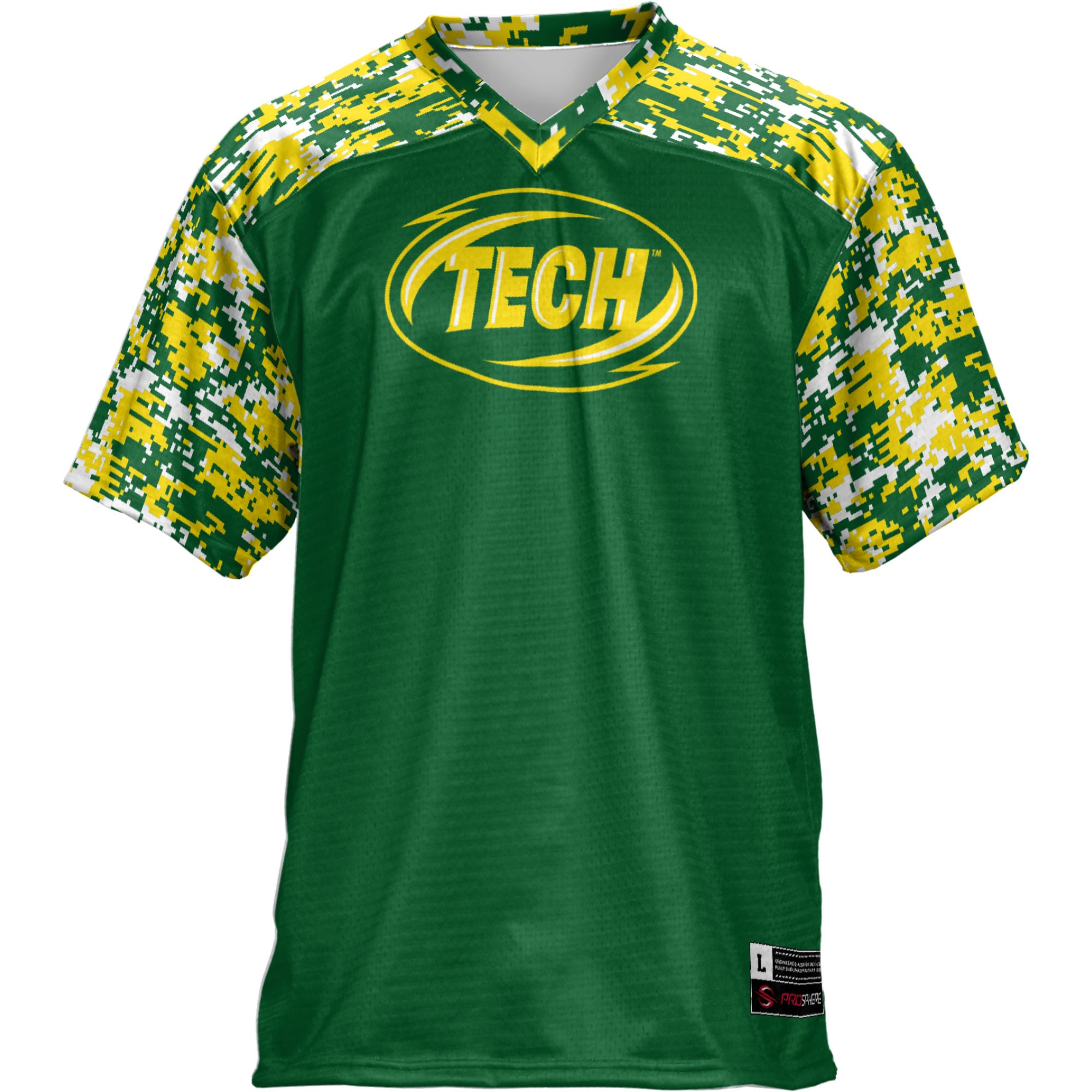 Arkansas Tech Football Jersey Green - front view
