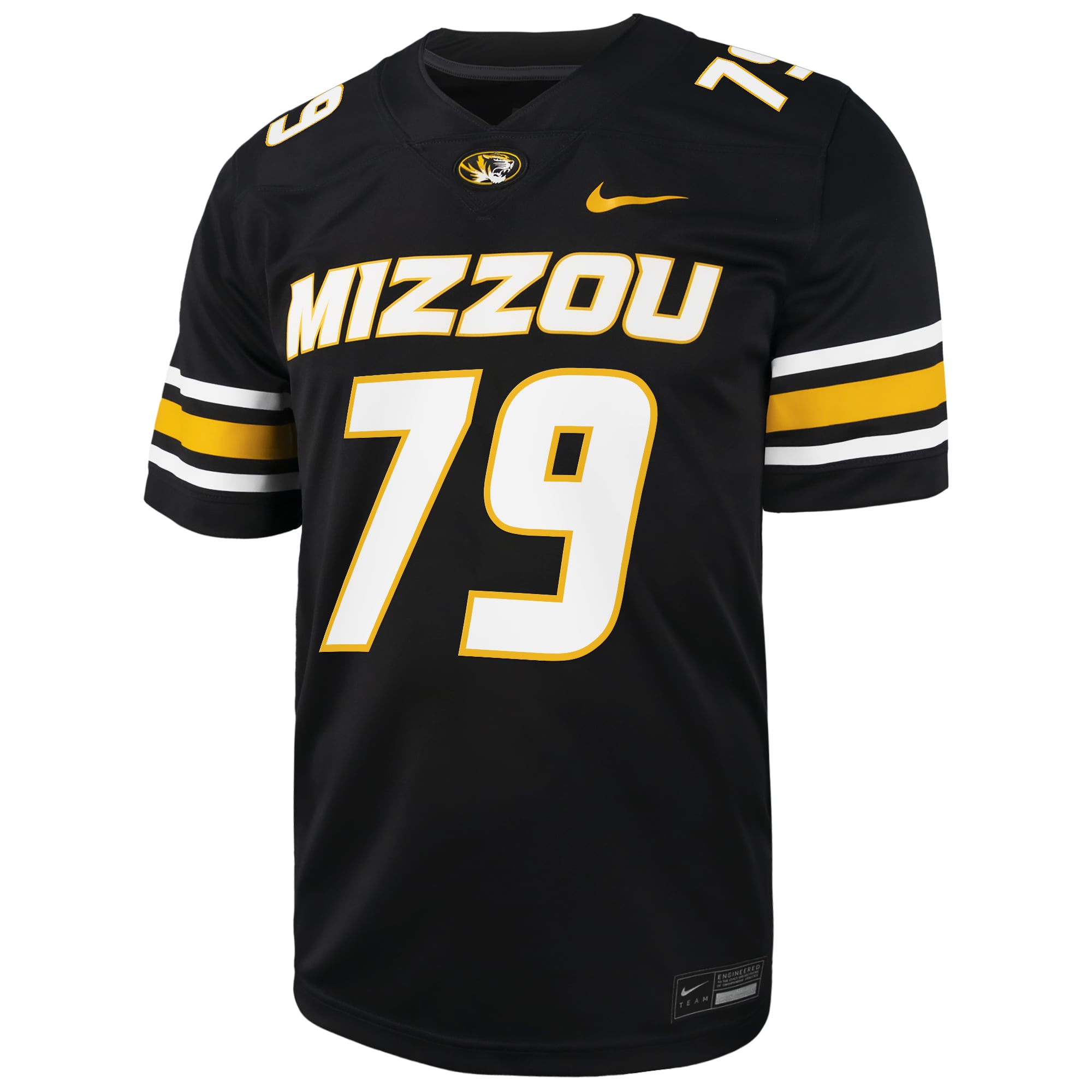 Armand Membou Missouri Tigers Alumni Jersey Black - front view