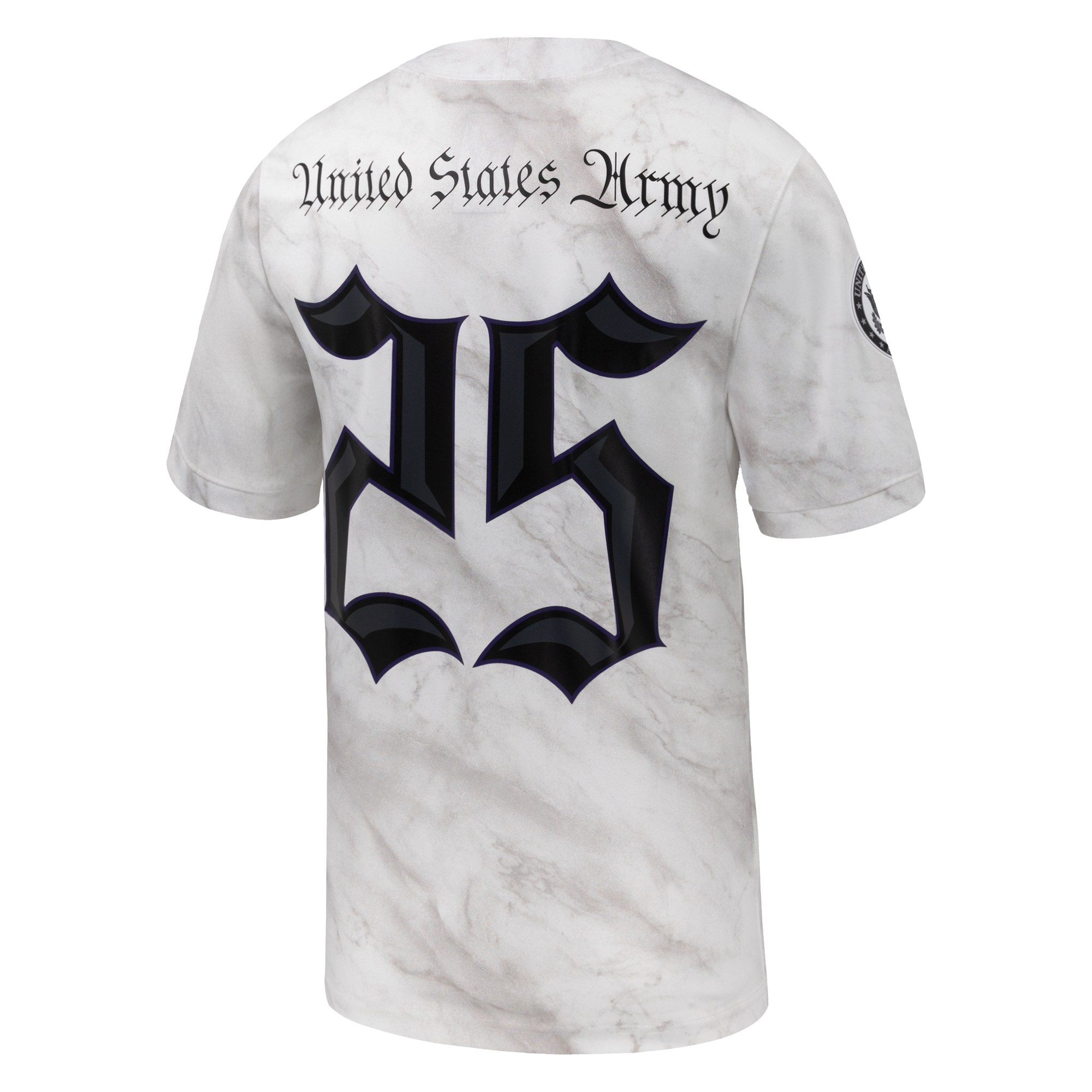 #25 Army Black Knights Army 250 Collection Football Jersey White - back view