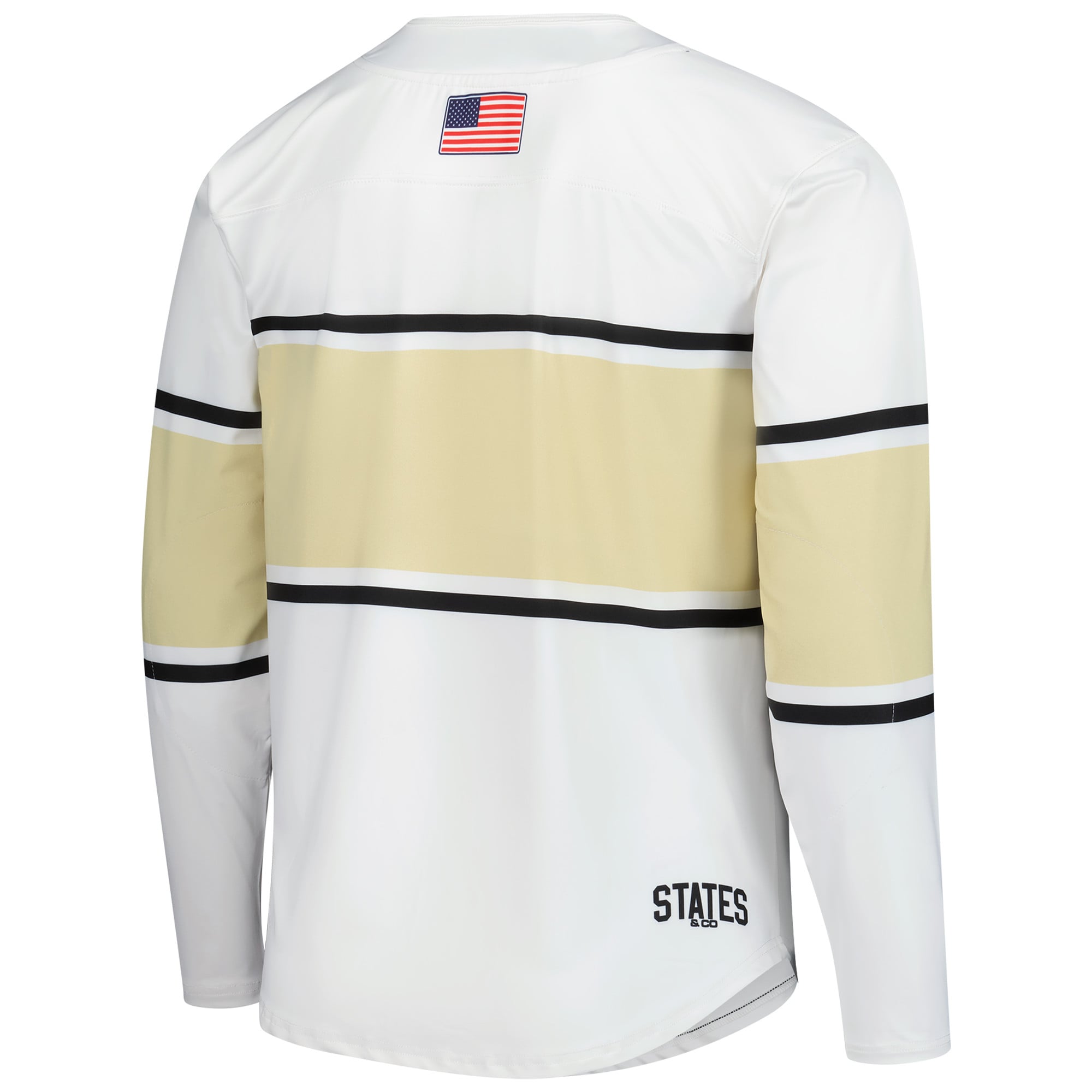 Army Black Knights Hockey Jersey White - back view