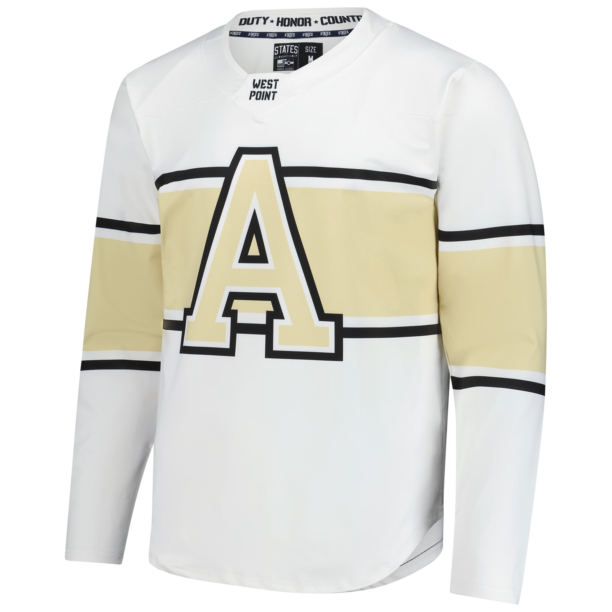 Army Black Knights Hockey Jersey White - front view