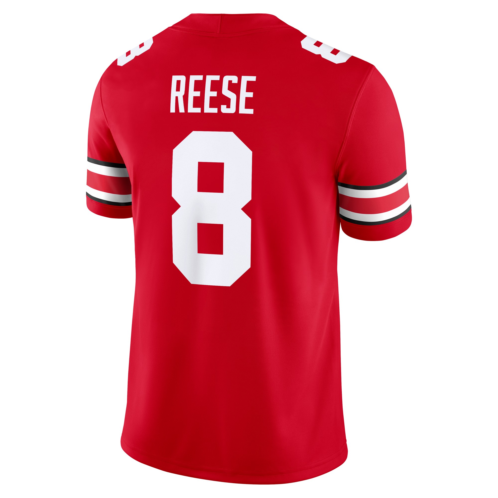 Arvell Reese Ohio State Buckeyes Jersey Scarlet - back view
