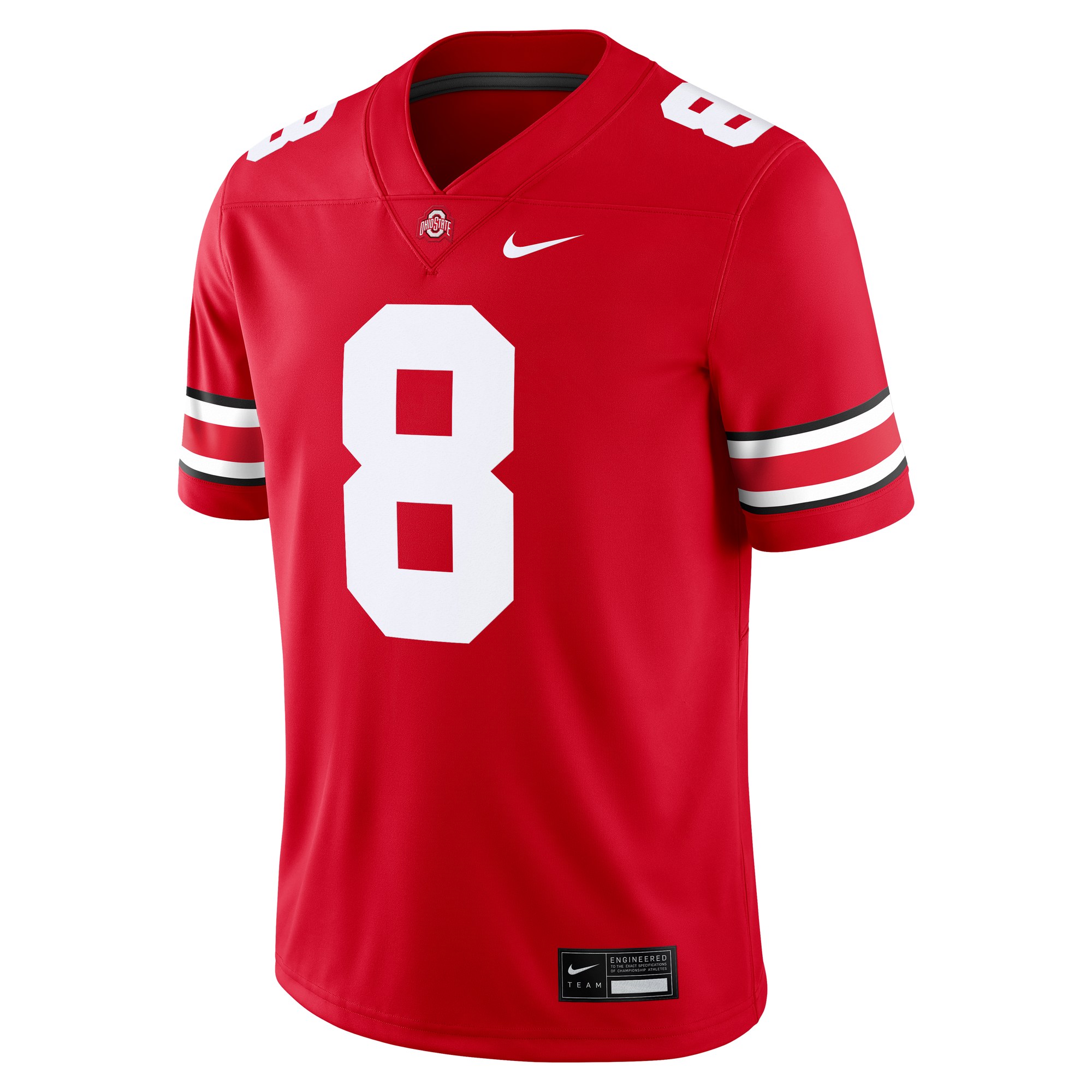 Arvell Reese Ohio State Buckeyes Jersey Scarlet - front view
