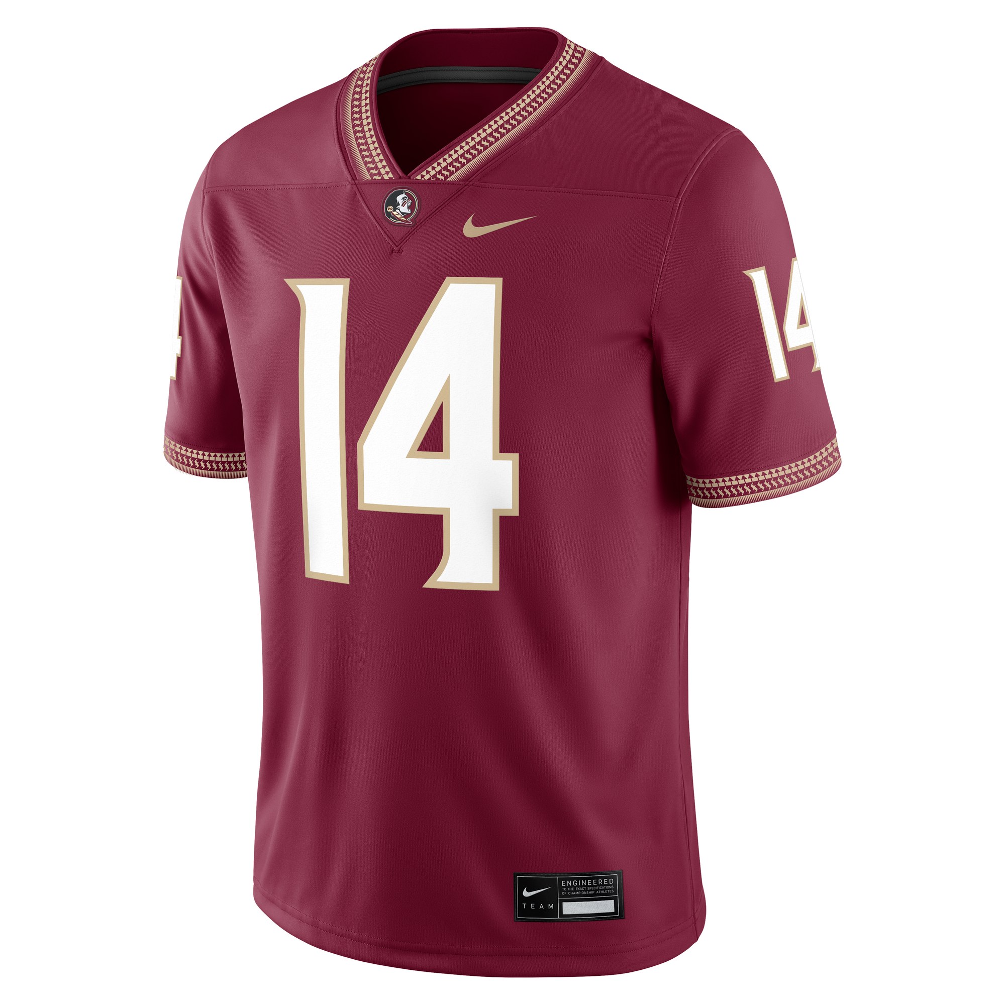 Ashton Daniels Florida State Seminoles Football Jersey Garnet - front view