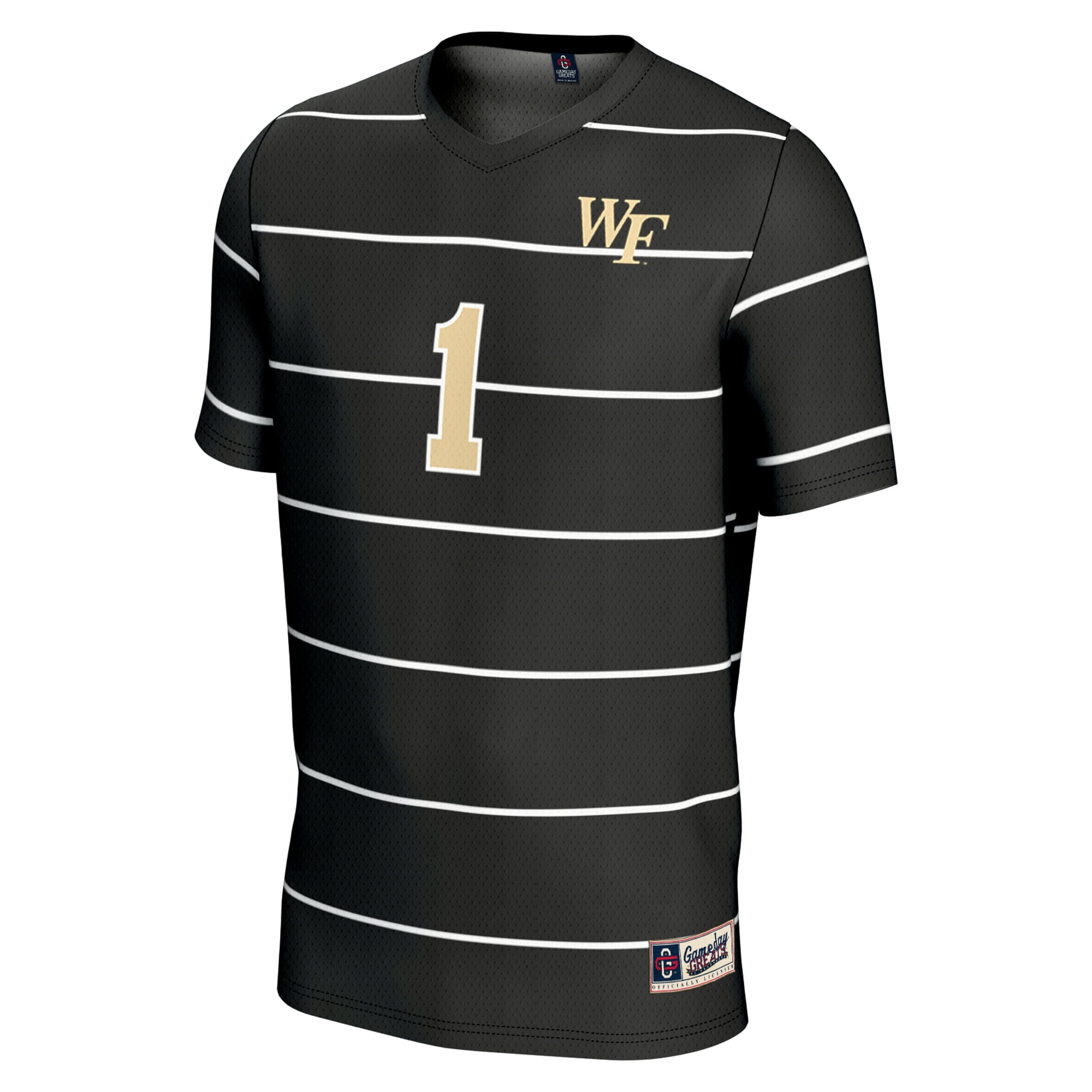 Aubrey Kingsbury Wake Forest Demon Deacons Youth Women's Soccer Fashion Jersey Black - front view